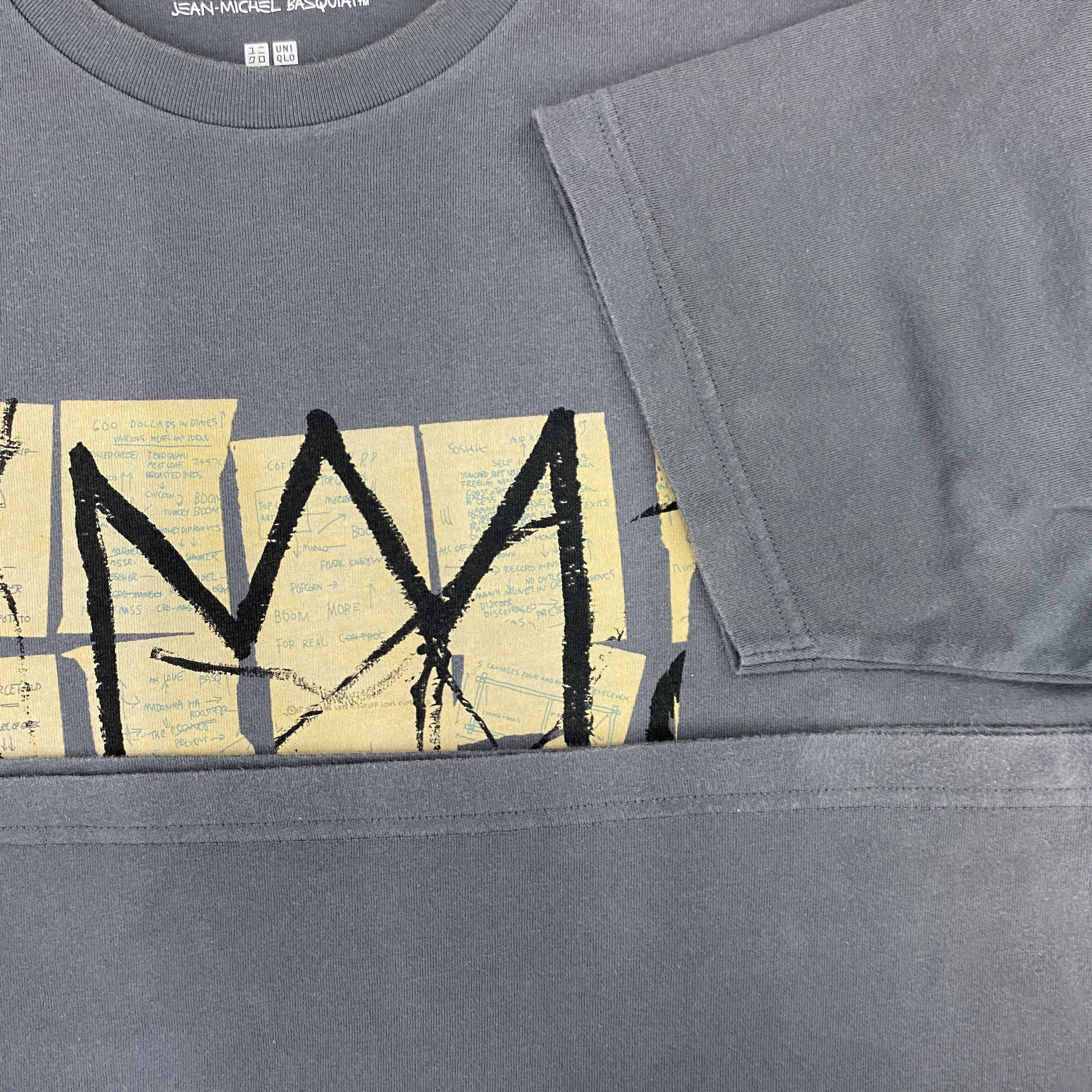 Jean Uniqlo x Jean Michel Basquiat Crown TShirt - J076 Size US L / EU 52-54 / 3 - 6 Thumbnail