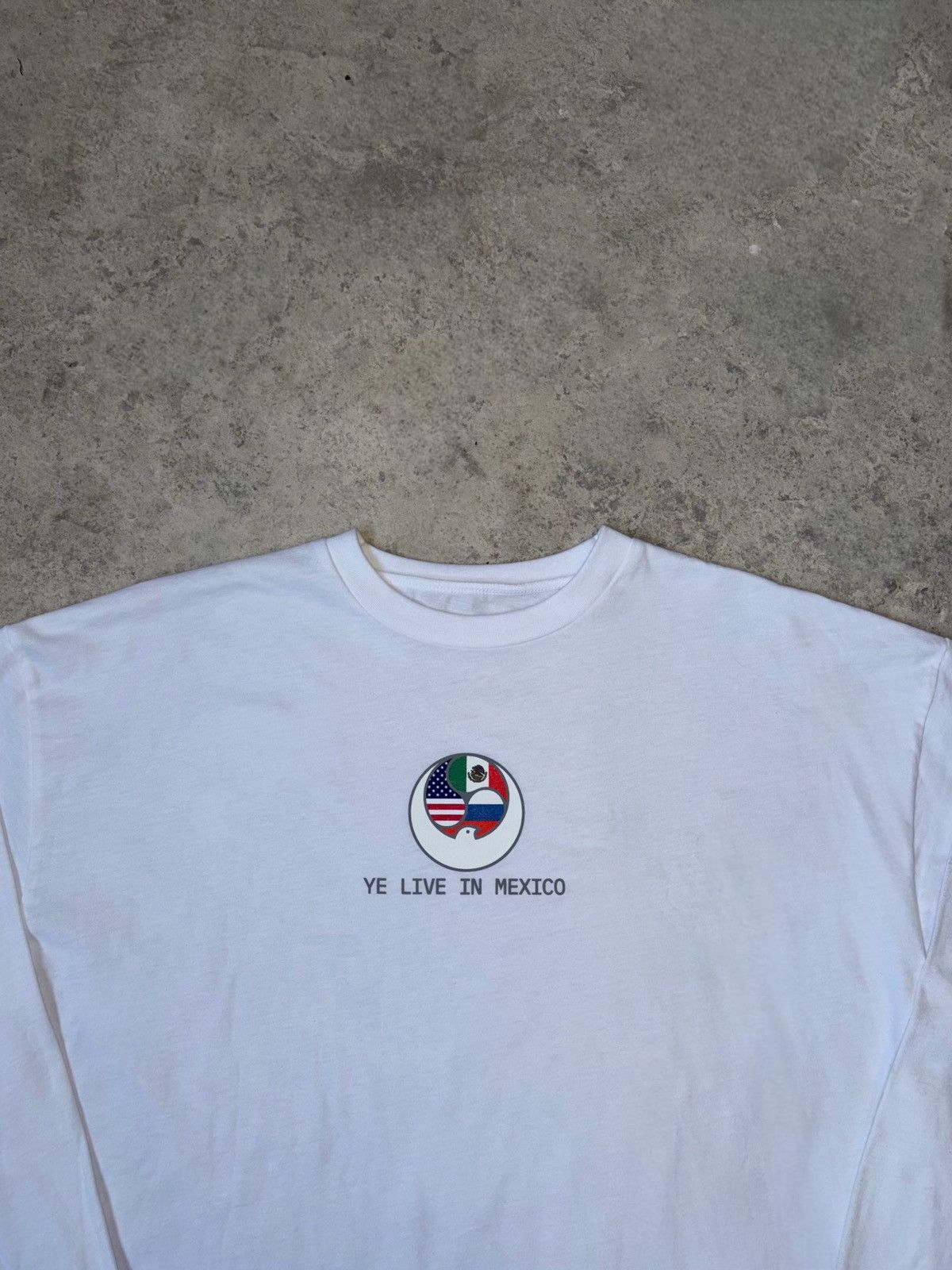 Yeezy YZY LS-03 White Longsleeve Tee (Mexico Concert Merch) Size US M / EU 48-50 / 2 - 2 Thumbnail