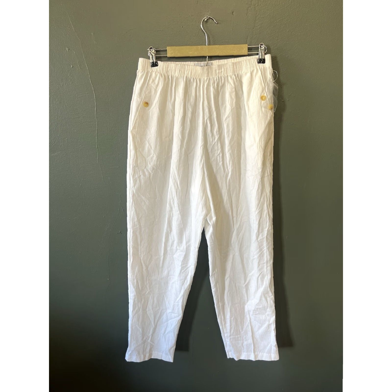 Vintage Cabin Creek Womens White Stretch Fit Pants Size 16 User: Cabin Creek White Women's Stretch Fit Pants Size 16 Size 38" / US 16 / IT 52 - 2 Thumbnail