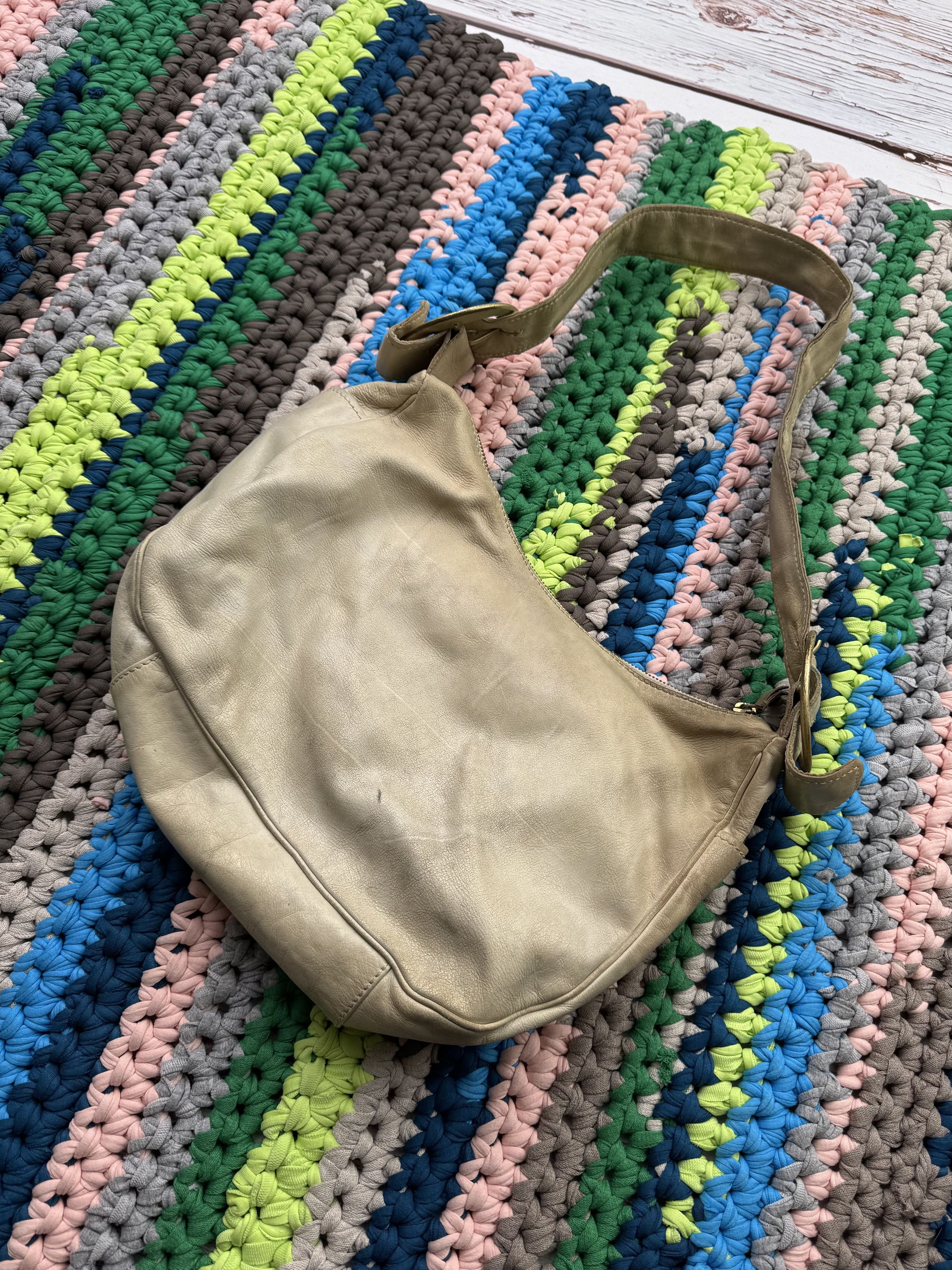 Japanese Brand Vintage Leather Bag With Straps (ET1) Size ONE SIZE - 3 Thumbnail
