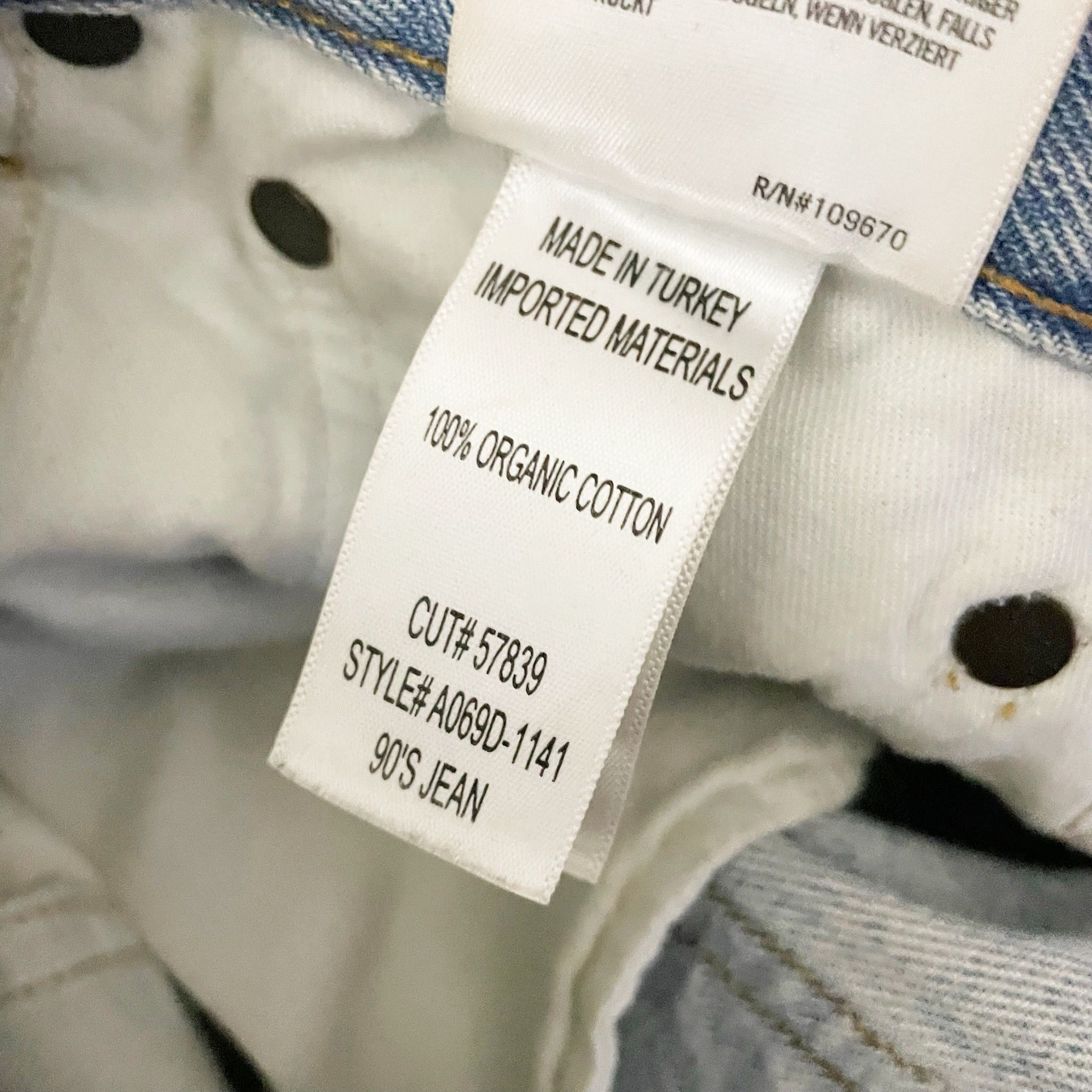 Agolde Agolde Women's 90's Straight Leg Fit Size 27" / US 4 / IT 40 - 4 Thumbnail