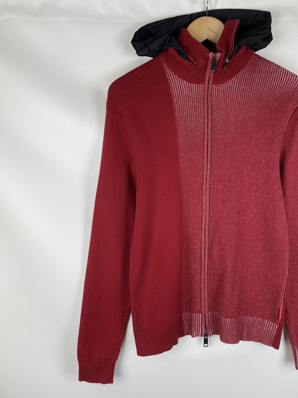 Armani Exchange Armani Exchange men’s full zip knitted hooded sweater size M Size US M / EU 48-50 / 2 - 2 Thumbnail