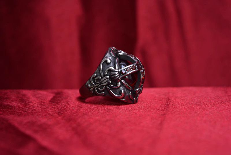 Jewelry Cross New Trend Jewelry Rings Open Chrome Ring (Size 7-13) Size ONE SIZE - 3 Thumbnail