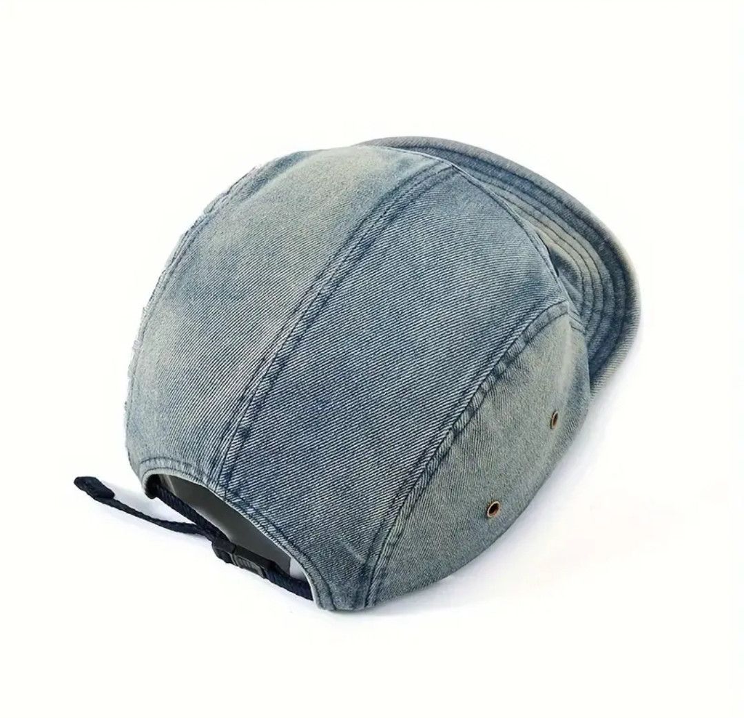 Other Hippie Y2K Retro Adjustable Distressed Denim Cap Hat Size ONE SIZE - 4 Thumbnail