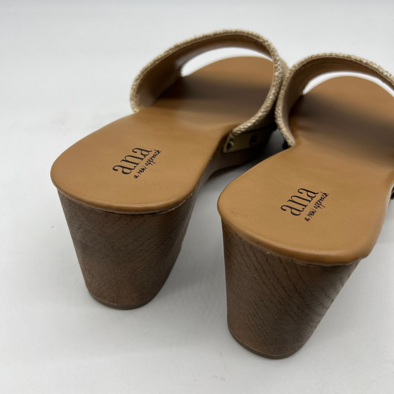 Other a.n.a Womens Robinson Heeled Sandals Natural Brown Size US 10 / IT 40 - 8 Thumbnail