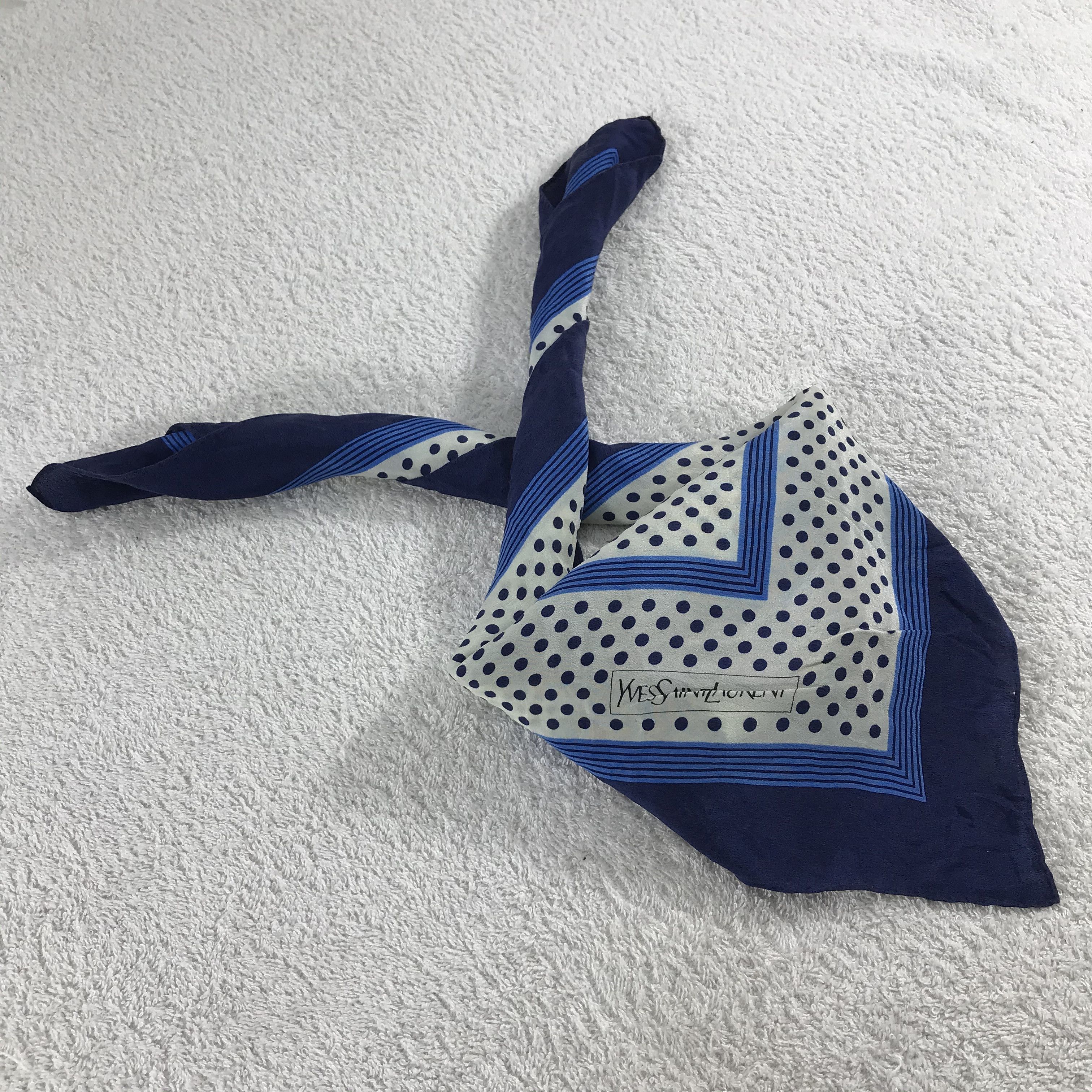 Vintage × Yves Saint Laurent Yves Saint Laurent Bandana / Handkerchief /Neckerchief -S076 Size ONE SIZE - 4 Thumbnail
