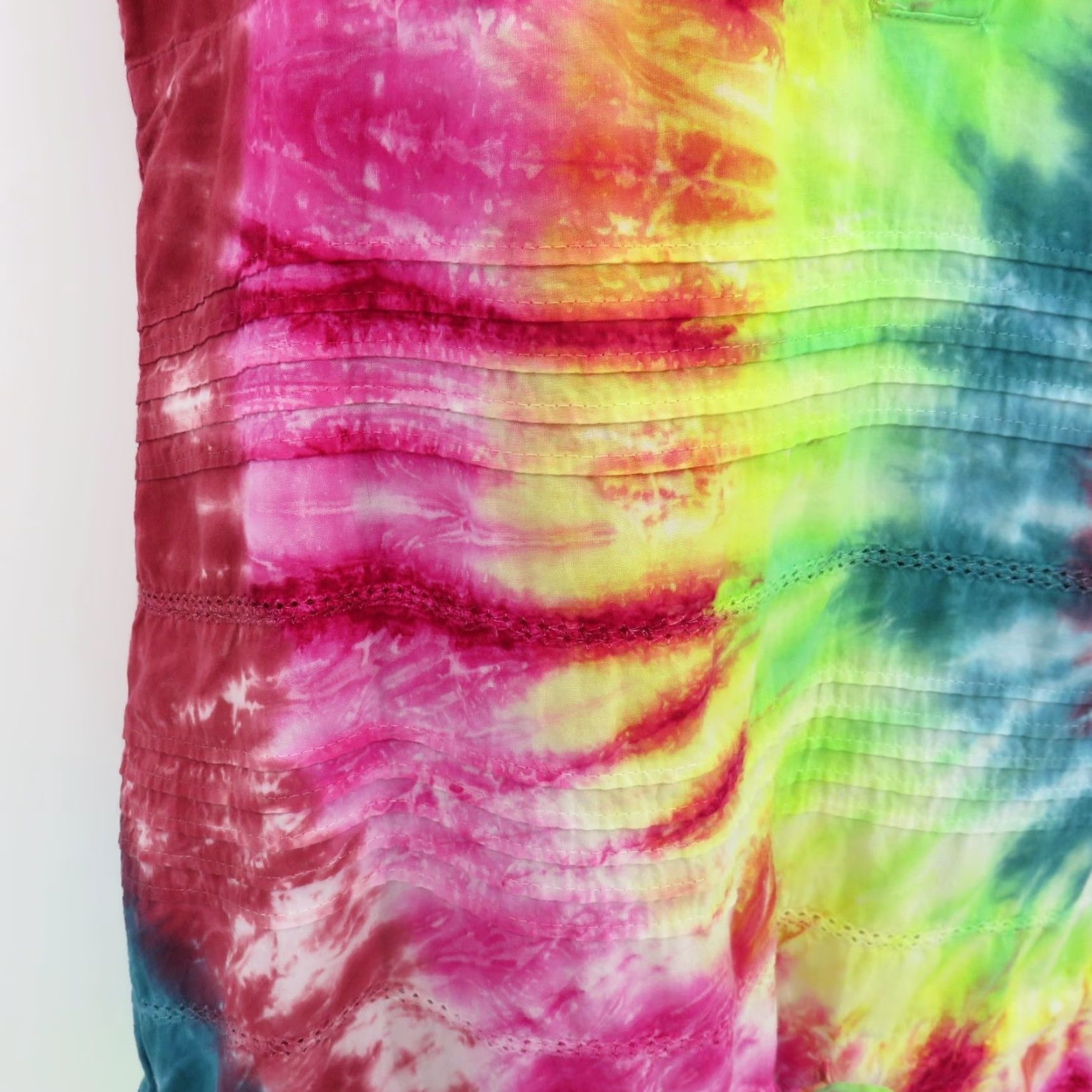 Mossimo Mossimo Supply Co Women Small Tie Dye Spaghetti Strap Tank Top Button Pleated Size S / US 4 / IT 40 - 5 Thumbnail