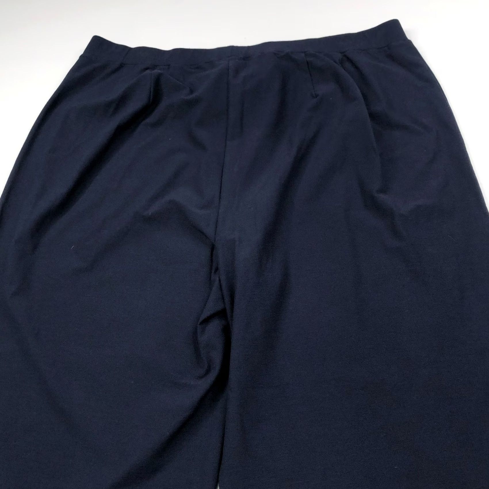 Eileen Fisher Eileen Fisher Crepe Pull On Plus 2X High Rise Viscose Pants Blue Size 40" / US 18 - 3 Thumbnail