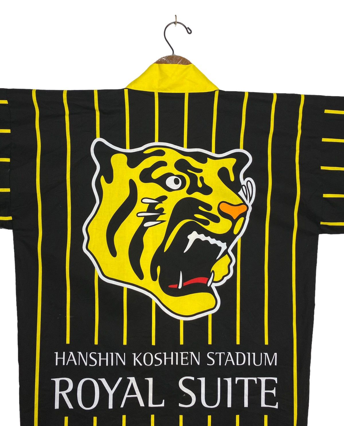 Japanese Brand Rare‼️ HANSHIN TIGERS ROYAL SUITE HAPPI PARKA STRIPE YELLOW Size US M / EU 48-50 / 2 - 4 Thumbnail