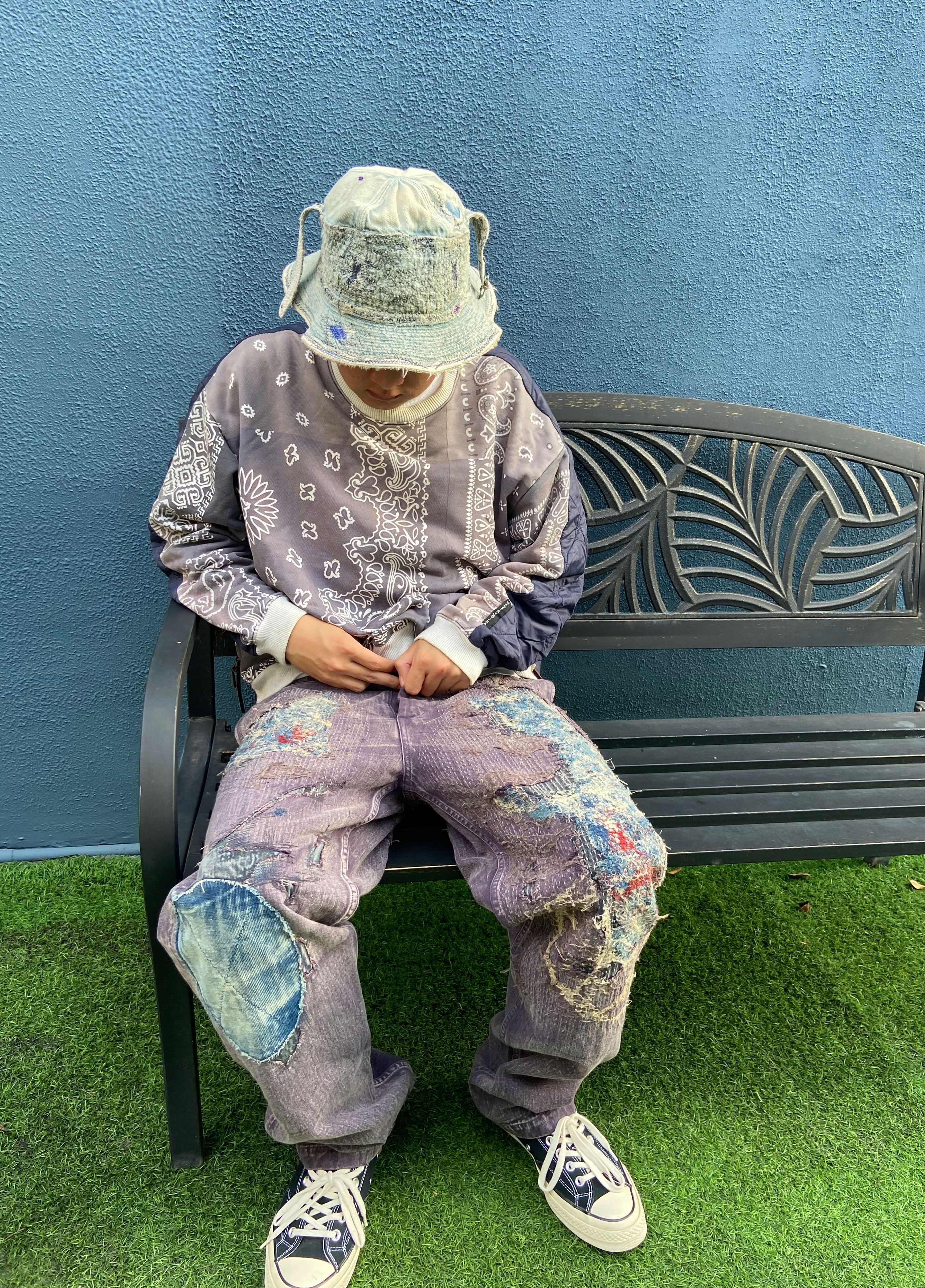 Kapital Rare* Kapital Kountry Boro pants Yagu damages chino Sashiko Size US 31 - 4 Thumbnail