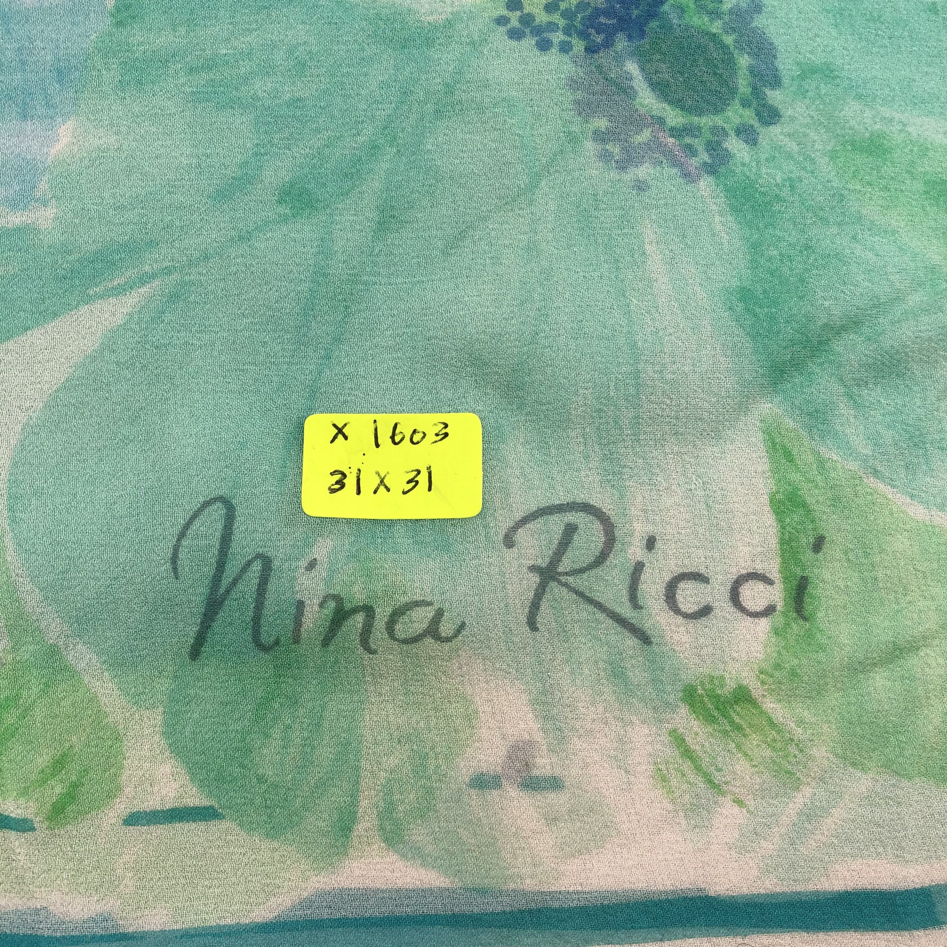 Nina Ricci vintage Nina Ricci Silk scarf Size ONE SIZE - 8 Thumbnail