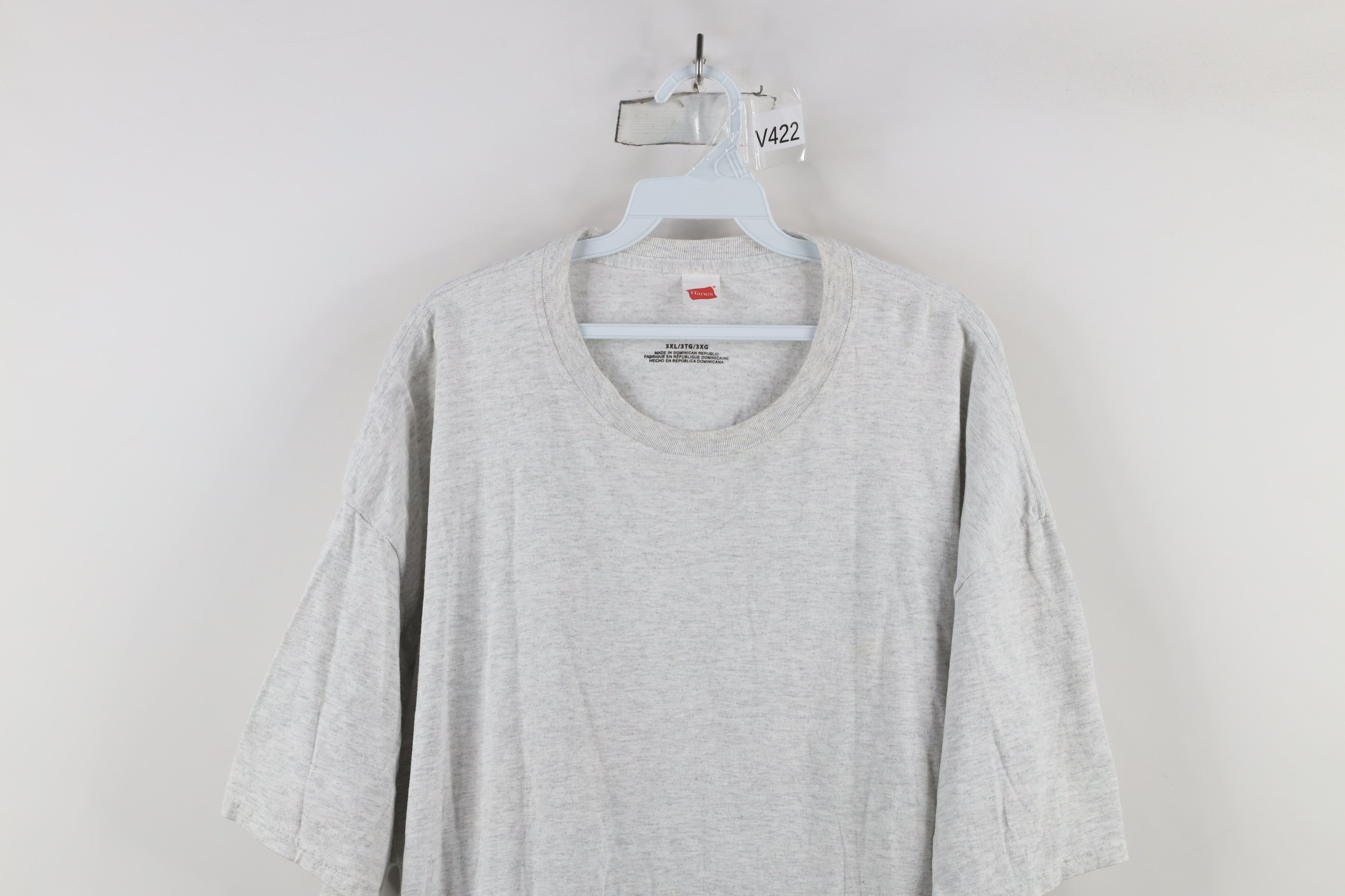 Vintage Y2K Streetwear Blank Short Sleeve T-Shirt Heather Gray Size US XXL / EU 58 / 5 - 2 Thumbnail