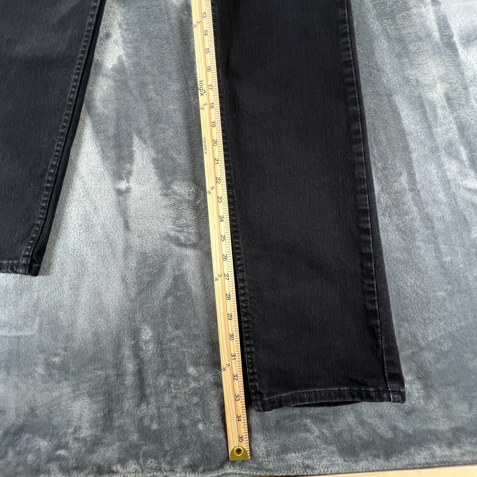 Levi's Levis 505 Jeans Men 33x34 Black Straight Denim Y2K Skate Emo Size US 33 - 9 Thumbnail