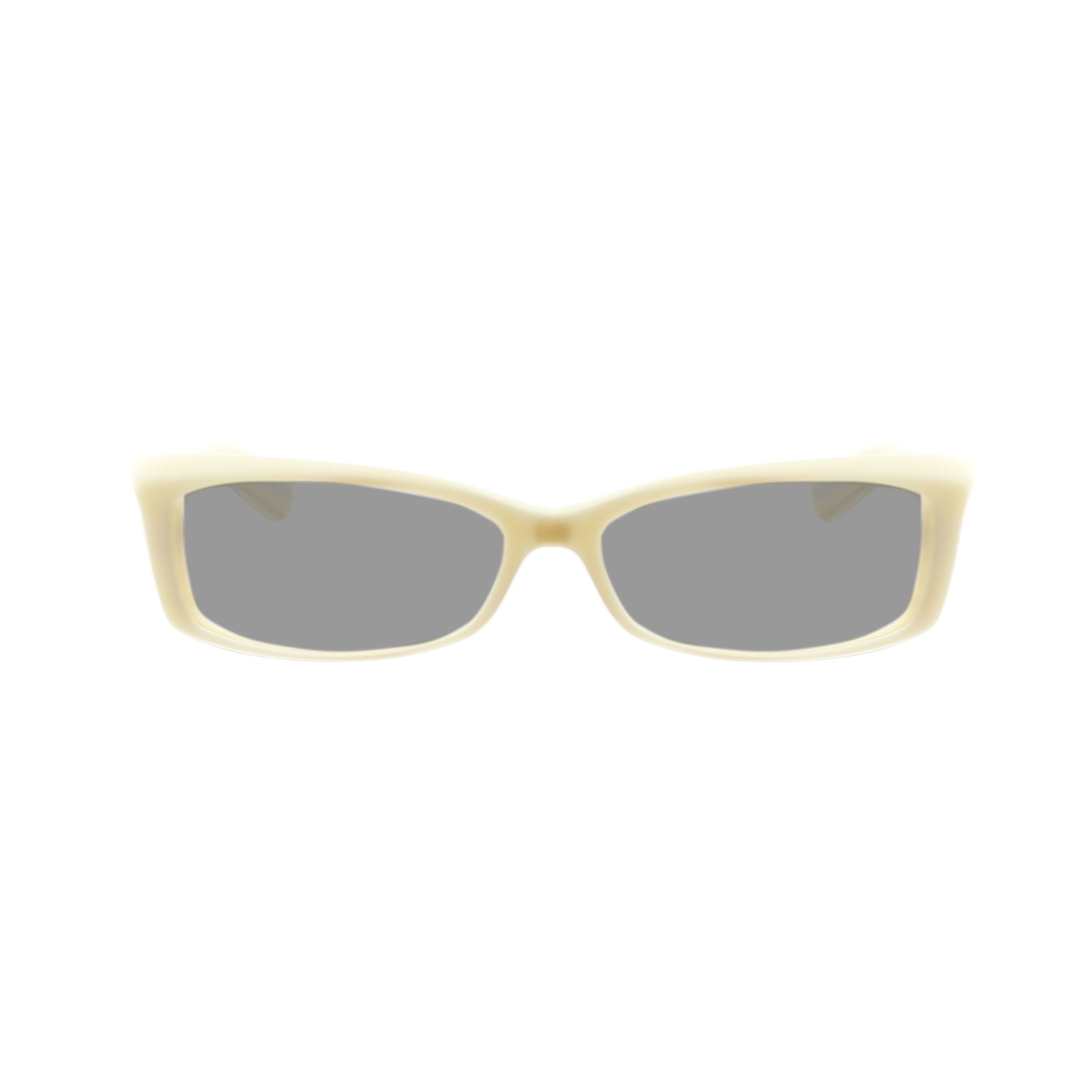 Yves Saint Laurent Yves Saint Laurent '00 Cat-Eye Milky White Sunglasses Size ONE SIZE - 1 Thumbnail