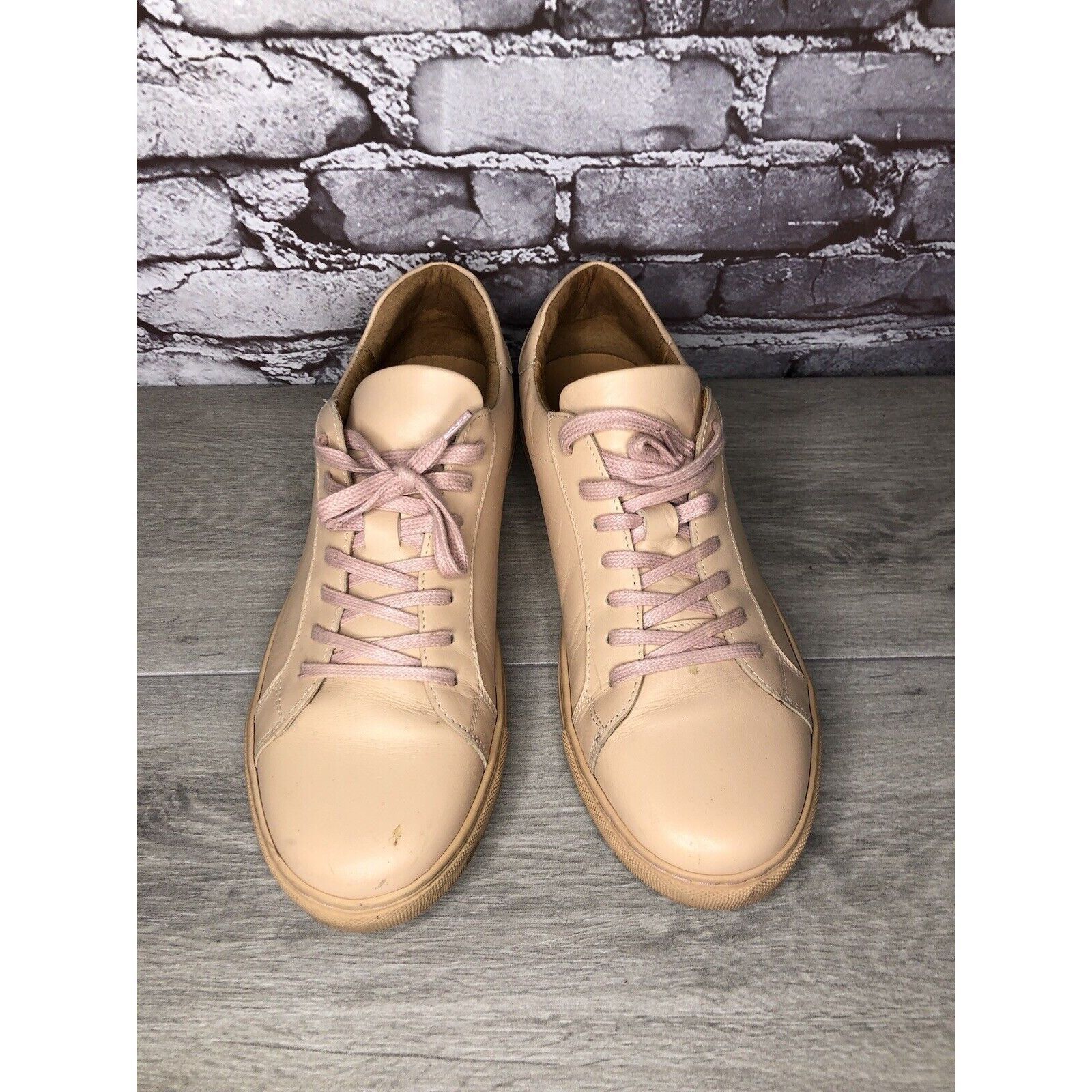 Other Romero And Mcpaul Dusty Pink Leather Lace Up Portugal Shoes Size US 12 / EU 45 - 18 Thumbnail