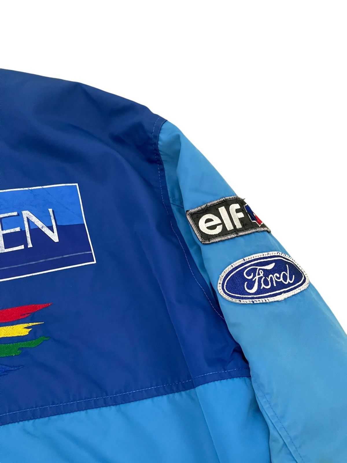 Benetton Vtg 90s Benetton Formula 1 Ford Bomber Jacket 6🟩5 Size US M / EU 48-50 / 2 - 22 Thumbnail