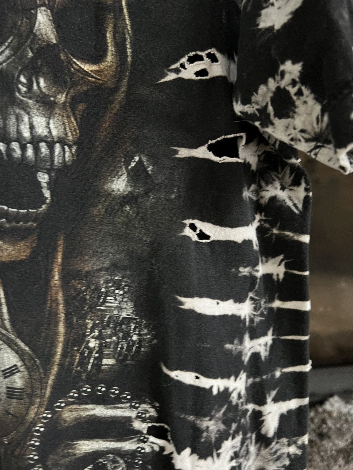 Affliction × Designer Full print t-shirt tee Tis , dark side, ghost M Size US M / EU 48-50 / 2 - 3 Thumbnail