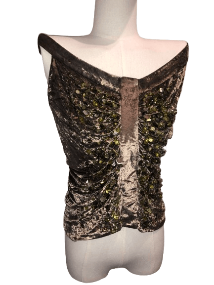 John Galliano Suquined Bronze Top Size M / US 6-8 / IT 42-44 - 1 Thumbnail