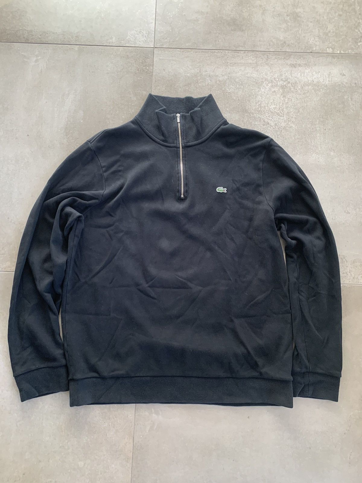 Lacoste Lacoste quarter zip fleece black 🐊 | Grailed