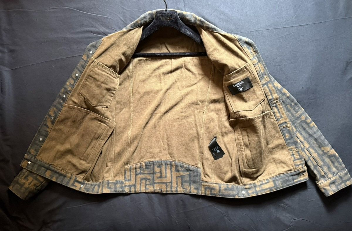 Balmain Balmain Rare Monogram Distressed Denim Jacket Size US M / EU 48-50 / 2 - 2 Thumbnail