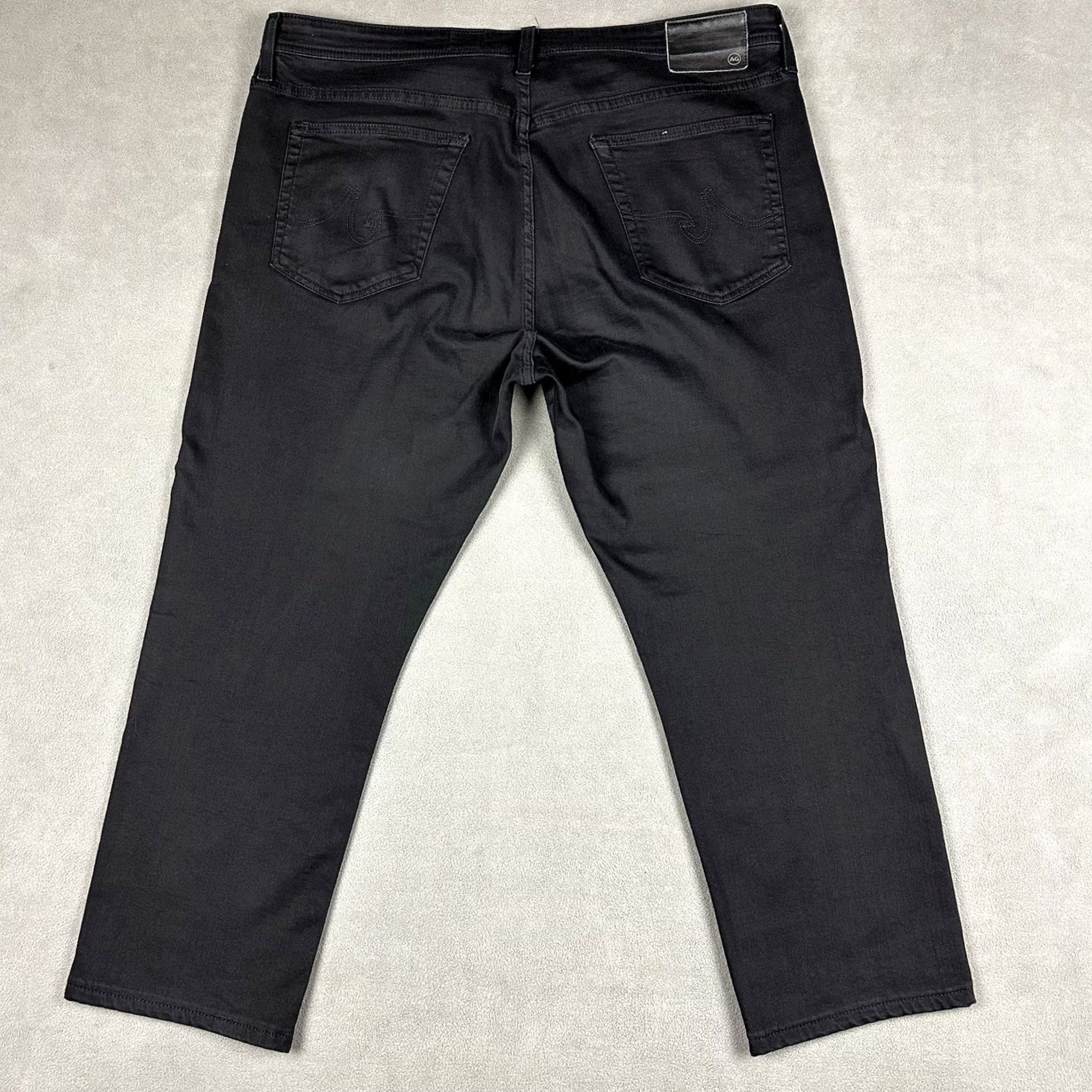 Vintage AG Adriano Goldschmied Everett Pants Slim Straight Men 40x26.5 Black Chino Casual Preppy EUC Boys? Size US 40 / EU 56 - 2 Thumbnail