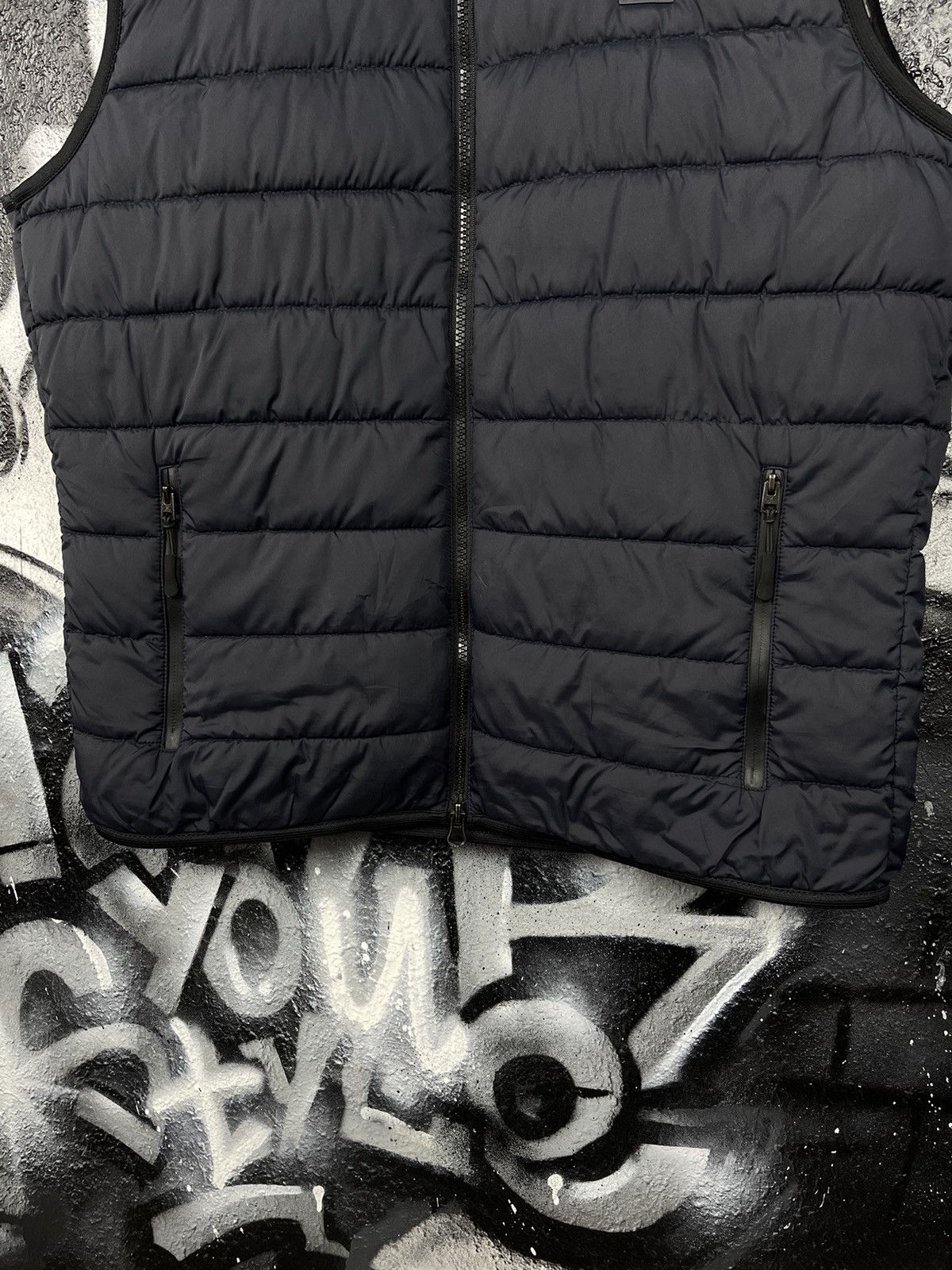 Marc O'Polo Marc O’ Polo Quilted Dark Blue Vest Recycled Fabric Men’s L Size US L / EU 52-54 / 3 - 6 Thumbnail