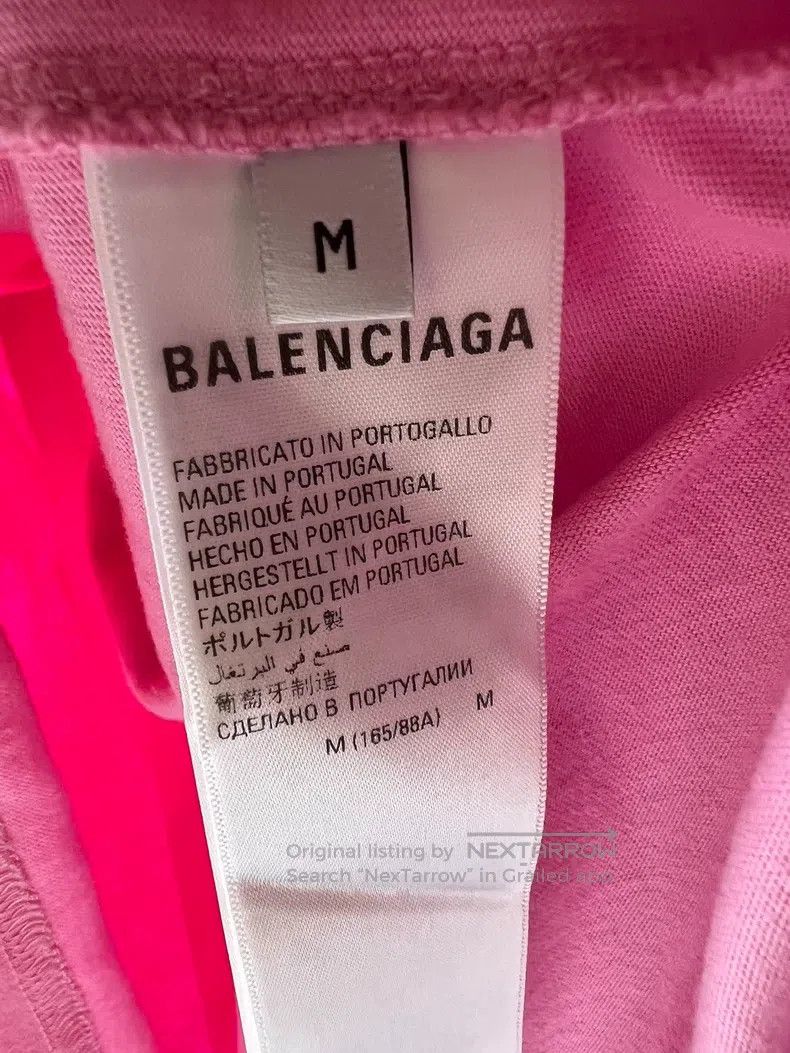 Balenciaga Balenciaga Splatter Pink Short Sleeve T-Shirt, Size M Size US M / EU 48-50 / 2 - 4 Thumbnail