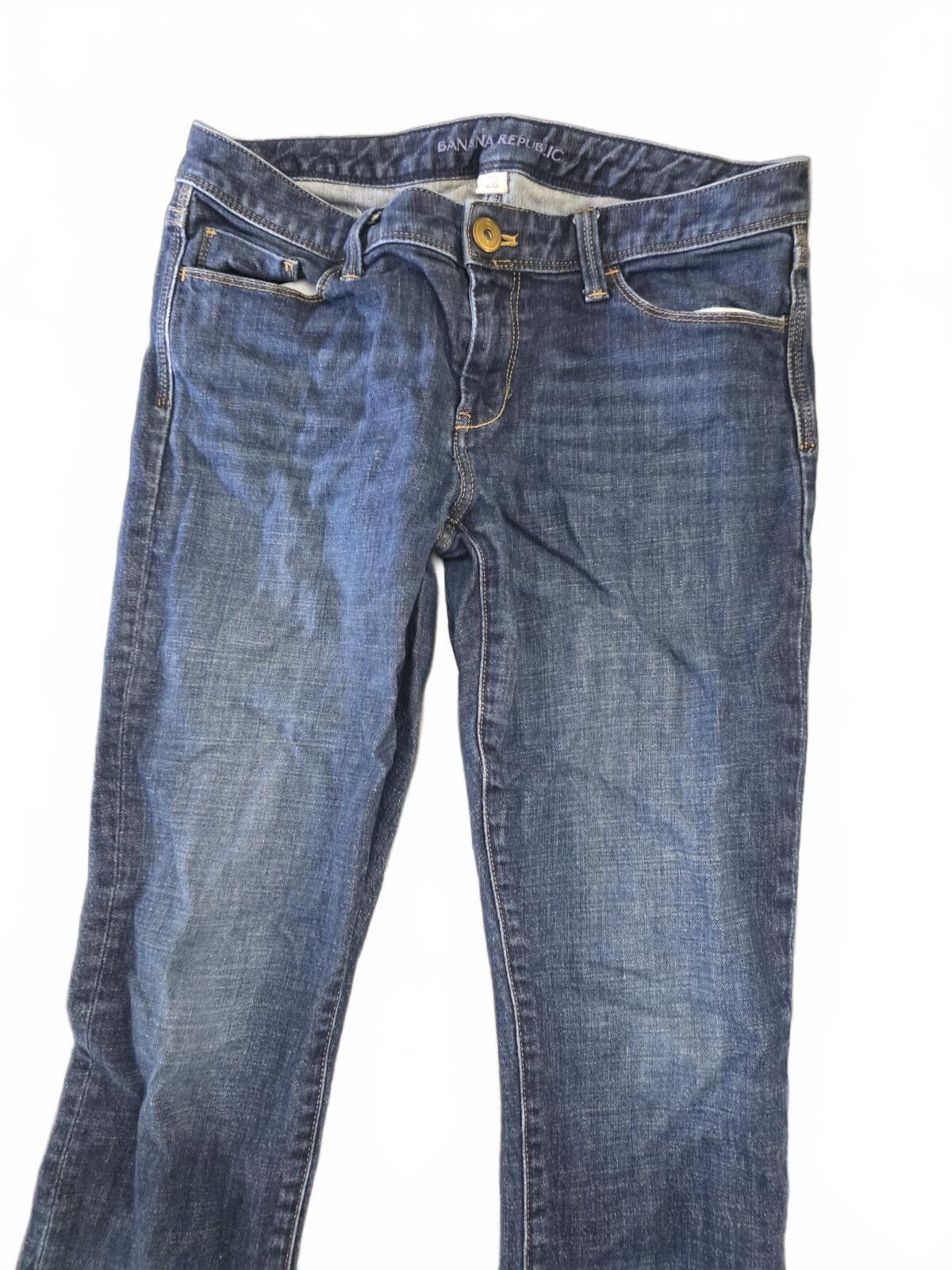 Banana Republic Banana Republic Cropped Straight Ankle Indigo Capri Jeans 28 Size 28" / US 6 / IT 42 - 3 Thumbnail