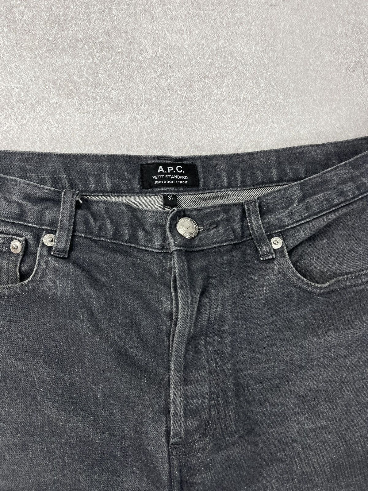 A.P.C. A.P.C. Petit Standart Selvedge Grey Denim Jeans Size 31 Size US 31 - 4 Thumbnail