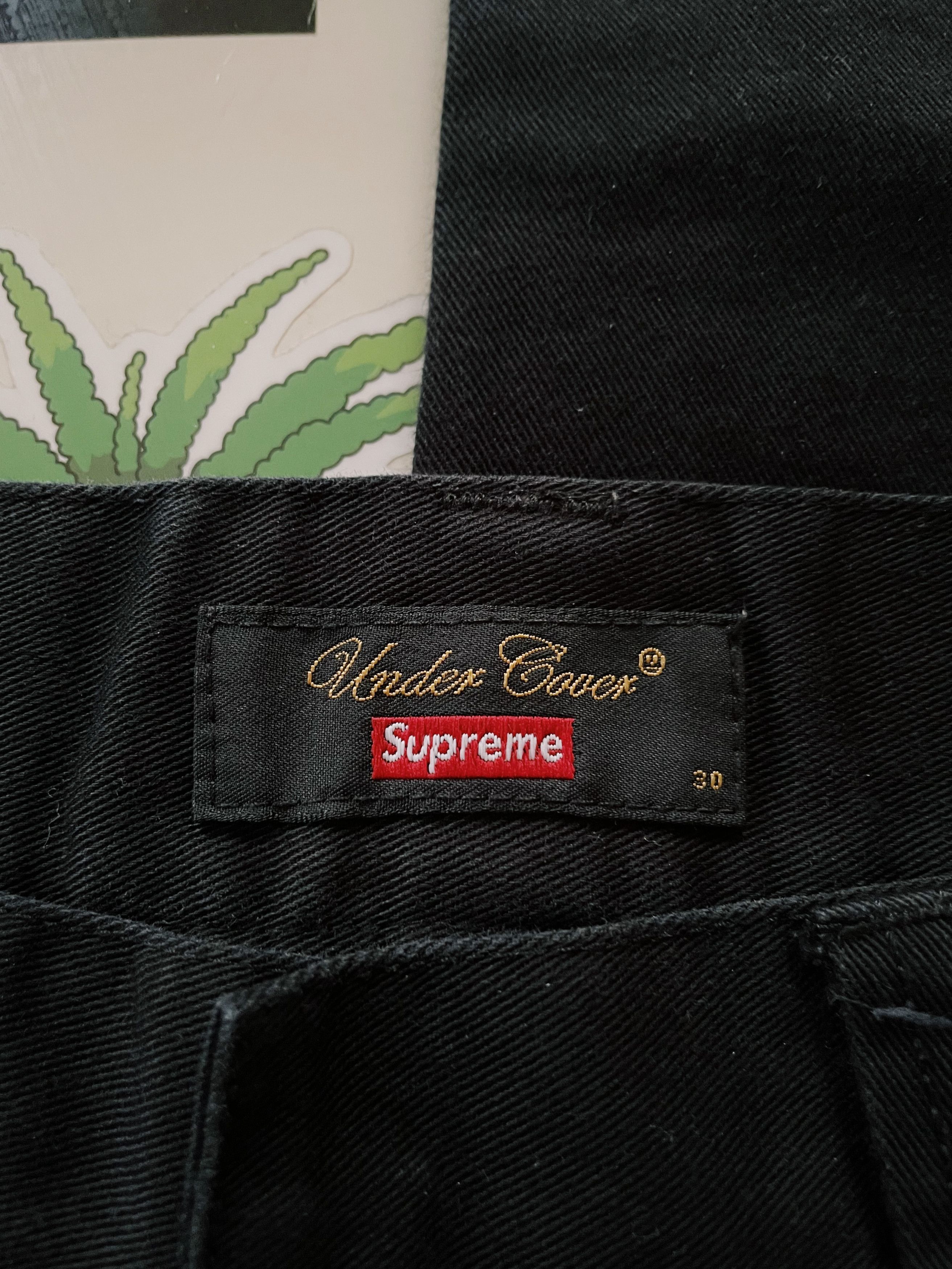 Public Enemy × Supreme × Undercover Supreme UNDERCOVER/Public Enemy Work Pants Black Size US 30 / EU 46 - 8 Thumbnail