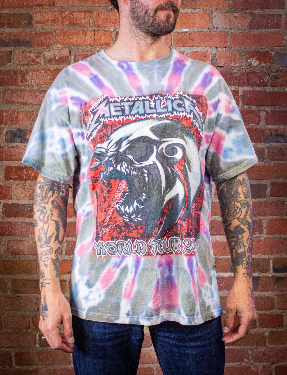Band Tees × Vintage Vintage Metallica St Anger World Tour Concert T Shirt 2004 Size US XL / EU 56 / 4 - 1 Thumbnail