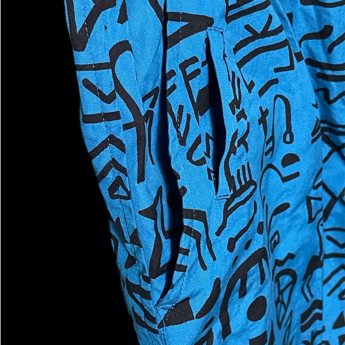 Dior Vintage Christian Dior Sports Blue Geometric Pattern Shorts Size 25" / US 0 / IT 36 - 6 Thumbnail