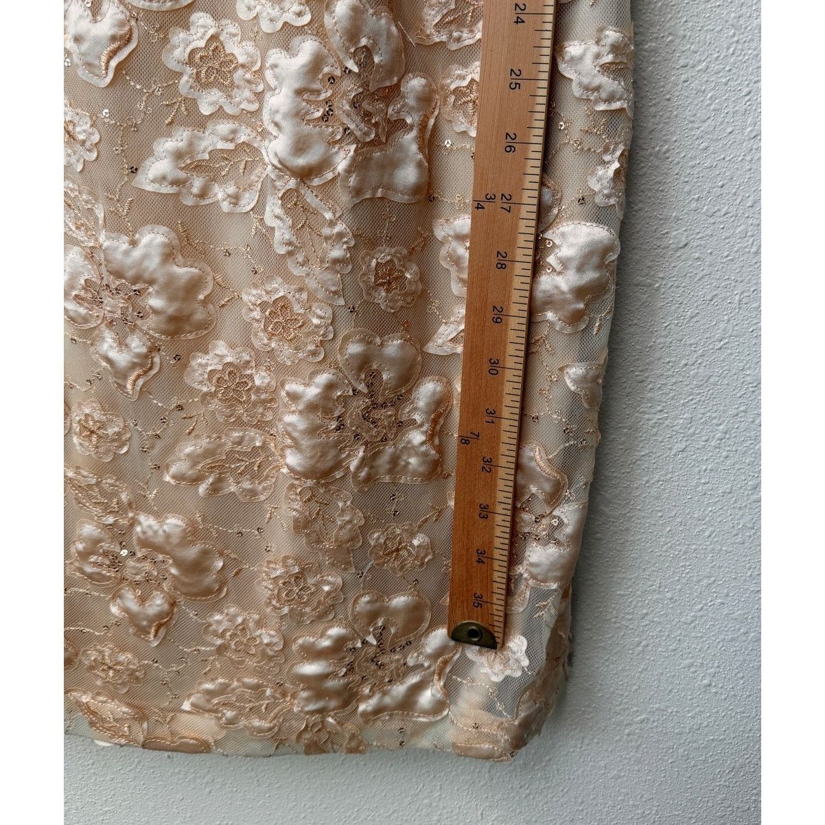Other NWT Sue Wong Copper Lace Sheer Mesh Dress 3/4 Sleeve 14 Size XL / US 12-14 / IT 48-50 - 16 Thumbnail