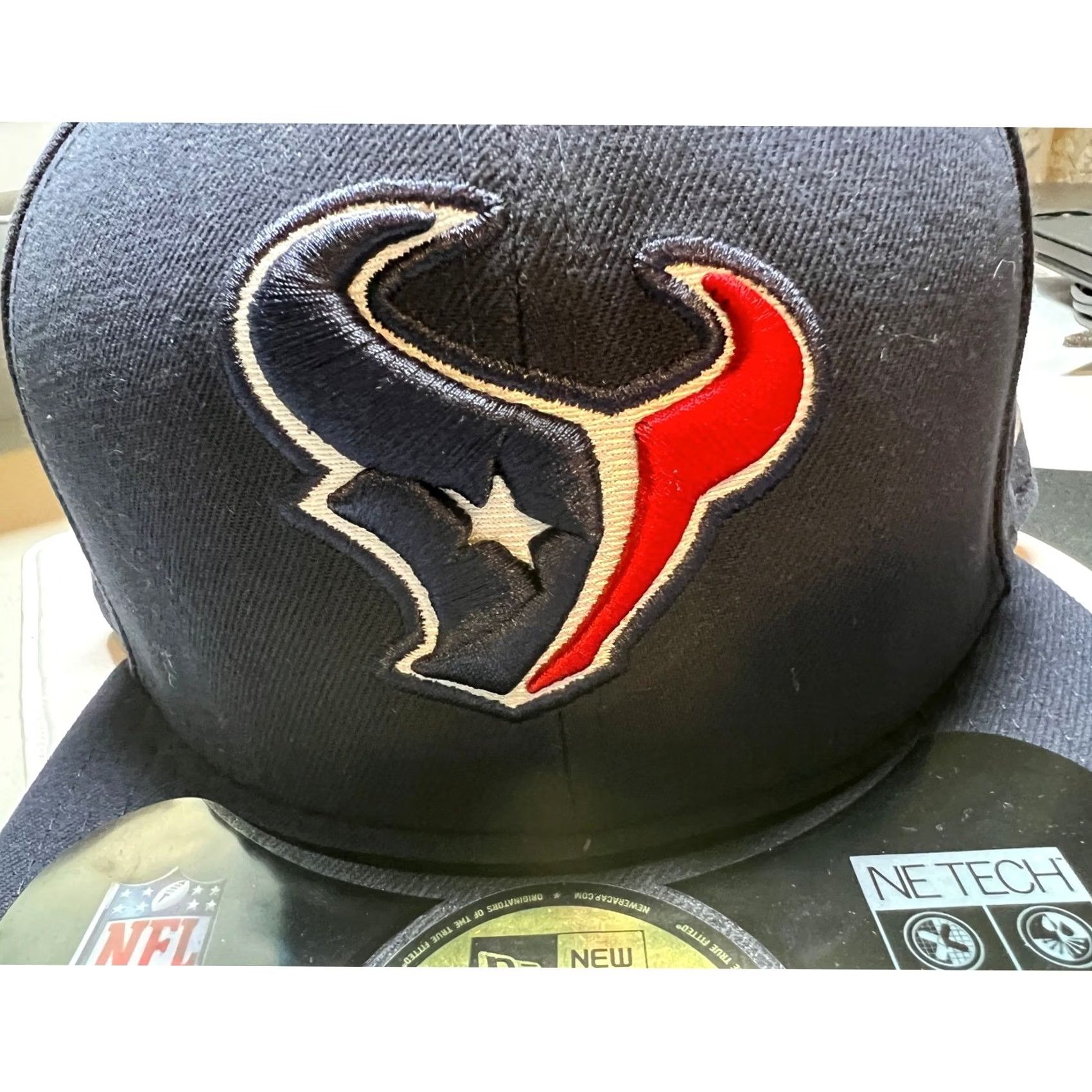 New Era New Era 59FIFTY Hat Mens 7 1/4 Navy Houston Texans NFL On-Field Fitted Cap Size ONE SIZE - 2 Thumbnail