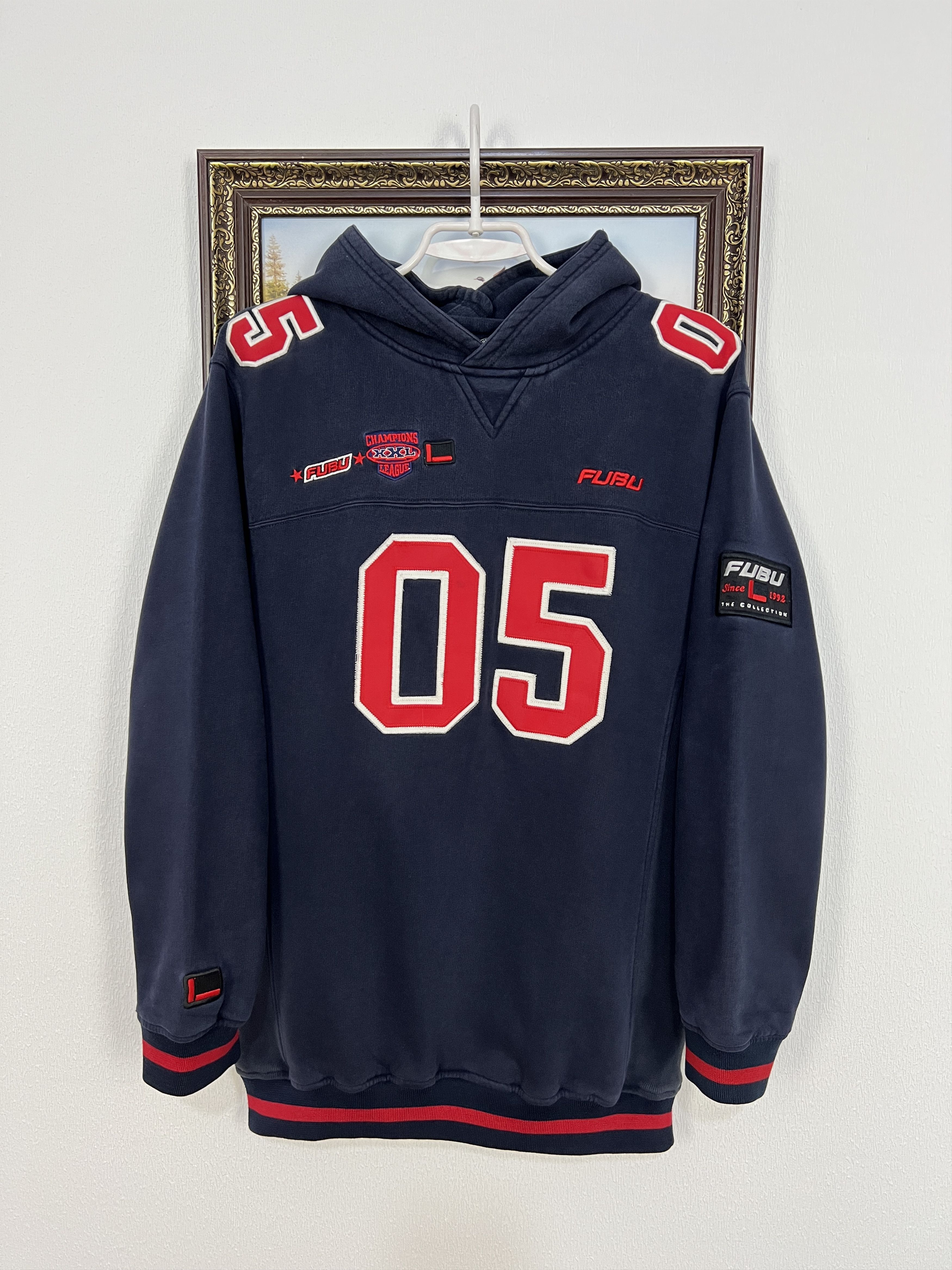 Vintage FUBU 05 Rap Hip Hop Hoodie Mens Jacket Big Logo