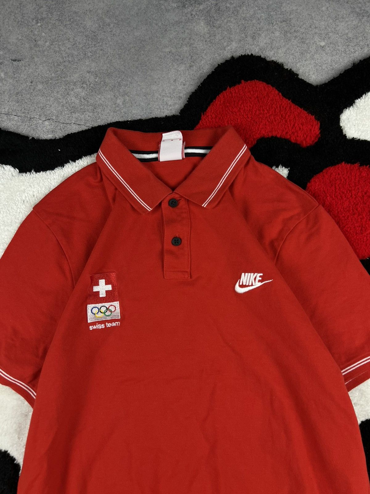 Nike Nike Switzerland Olympic Team 2014 Polo Shirt Size US M / EU 48-50 / 2 - 4 Thumbnail