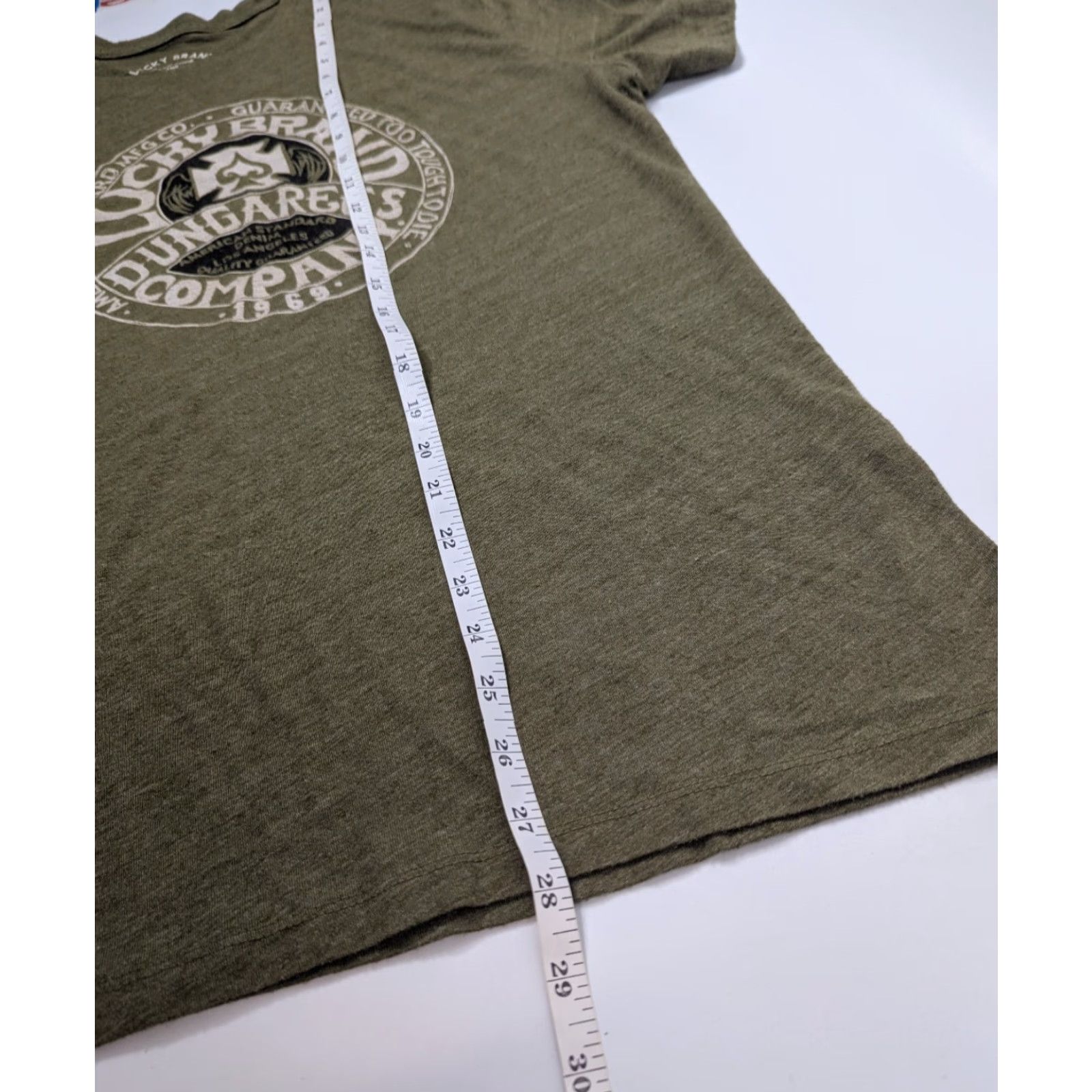 Lucky Brand Lucky Brand T-Shirt Adult M Olive Green Graphic Print Logo Crew Neck Short Sleeve Vintage No Size US M / EU 48-50 / 2 - 4 Thumbnail