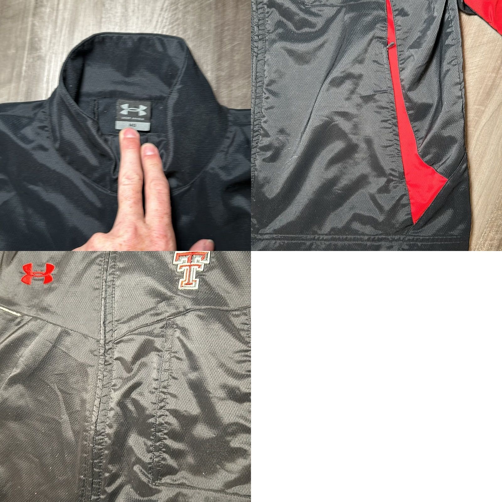 Under Armour VINTAGE Under Armour Texas Tech Red Raiders Undeniable Light Performance Jacket M Black Jacket Men Medium Size US M / EU 48-50 / 2 - 8 Thumbnail