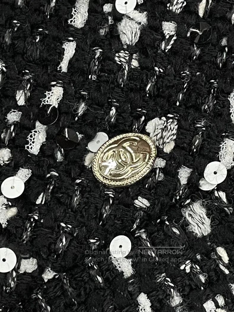 Chanel Chanel Equestrian Tweed Sequin Skirt. Size US 38 / EU 54 - 3 Thumbnail