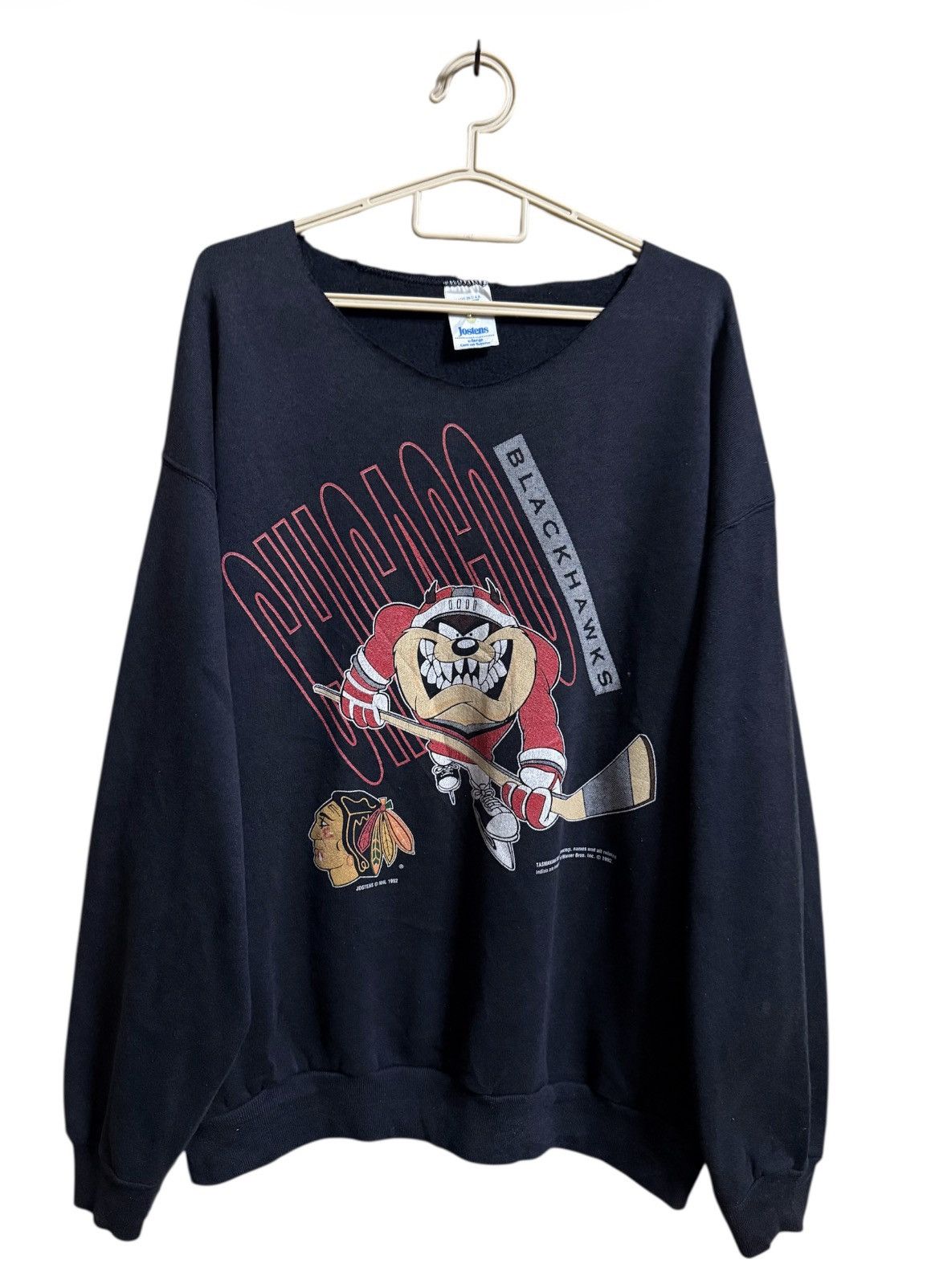 Vintage Rare Chicago Blackhawks Looney Tunes Vintage 1992s Size US XL / EU 56 / 4 - 2 Thumbnail