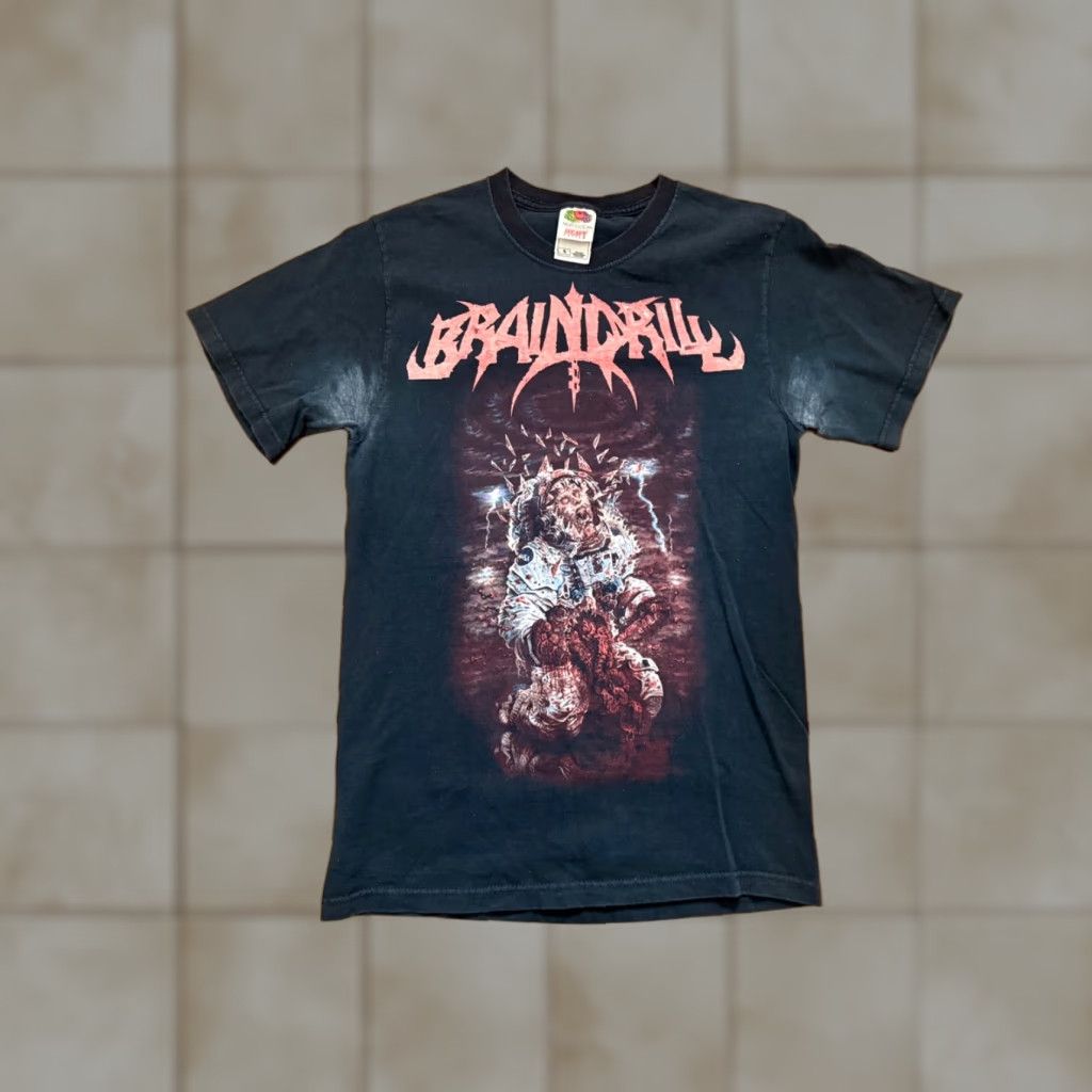 Gildan Gildan T-Shirt Men Small Black A Pile of Guts You’ll Remain Brain Drill Graphic Comics Style Shirt Mens S Black Size US S / EU 44-46 / 1 - 1 Thumbnail