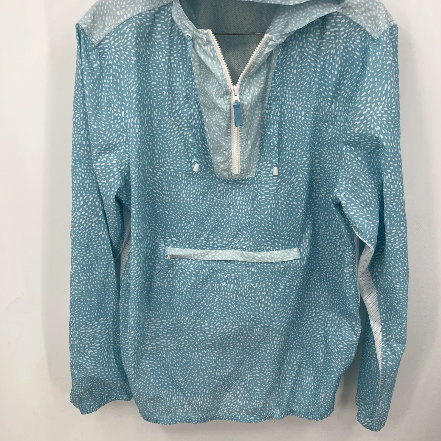Chubbies Chubbies Packable Windbreaker Men L Blue Floral Pattern 90s Hike Zip Jacket Adults Mens Size US L / EU 52-54 / 3 - 3 Thumbnail