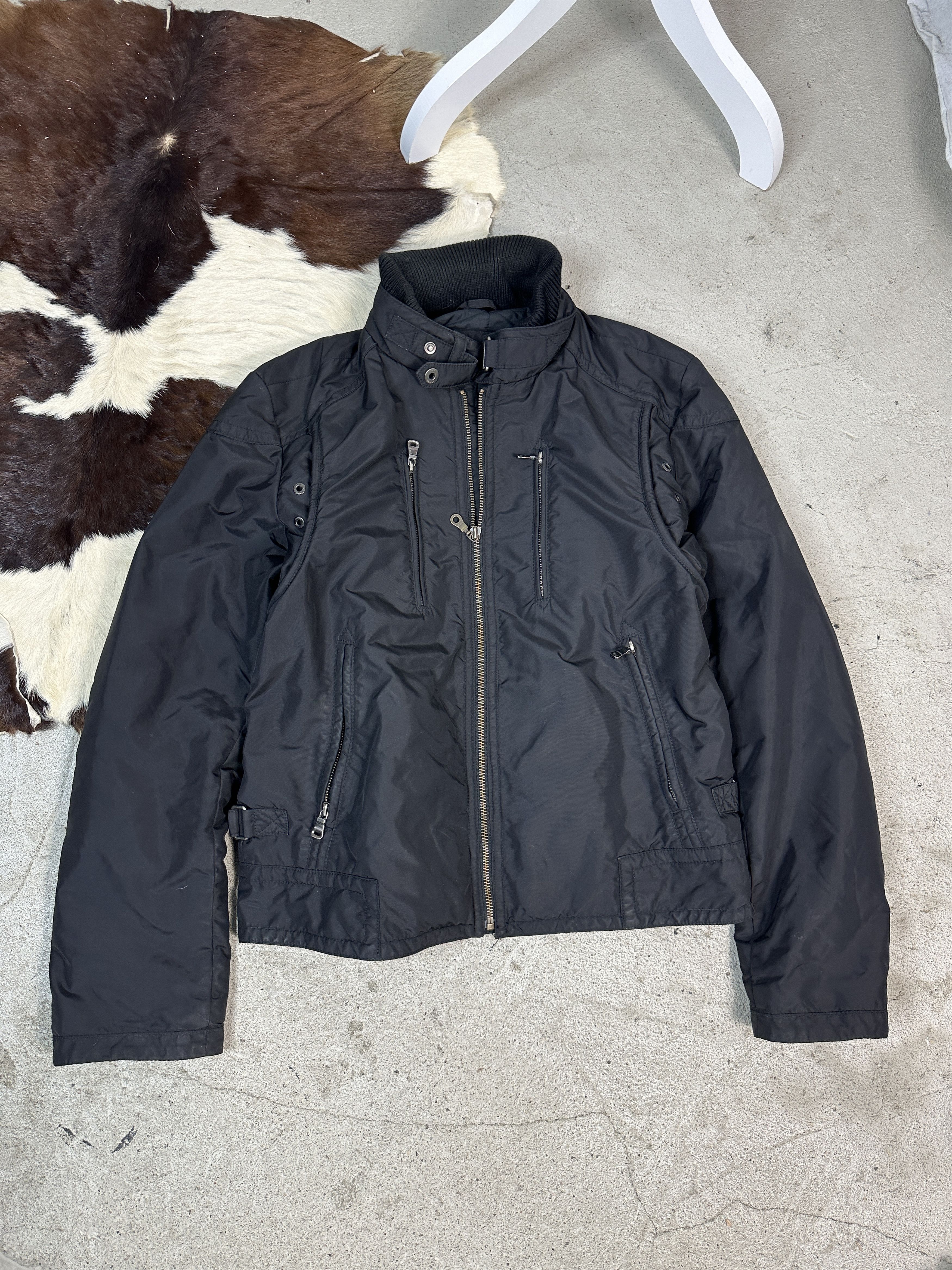 Hugo Boss × Vintage Vintage Streetwear Gorpcore Hugo Boss Moto Jacket Size US M / EU 48-50 / 2 - 1 Thumbnail
