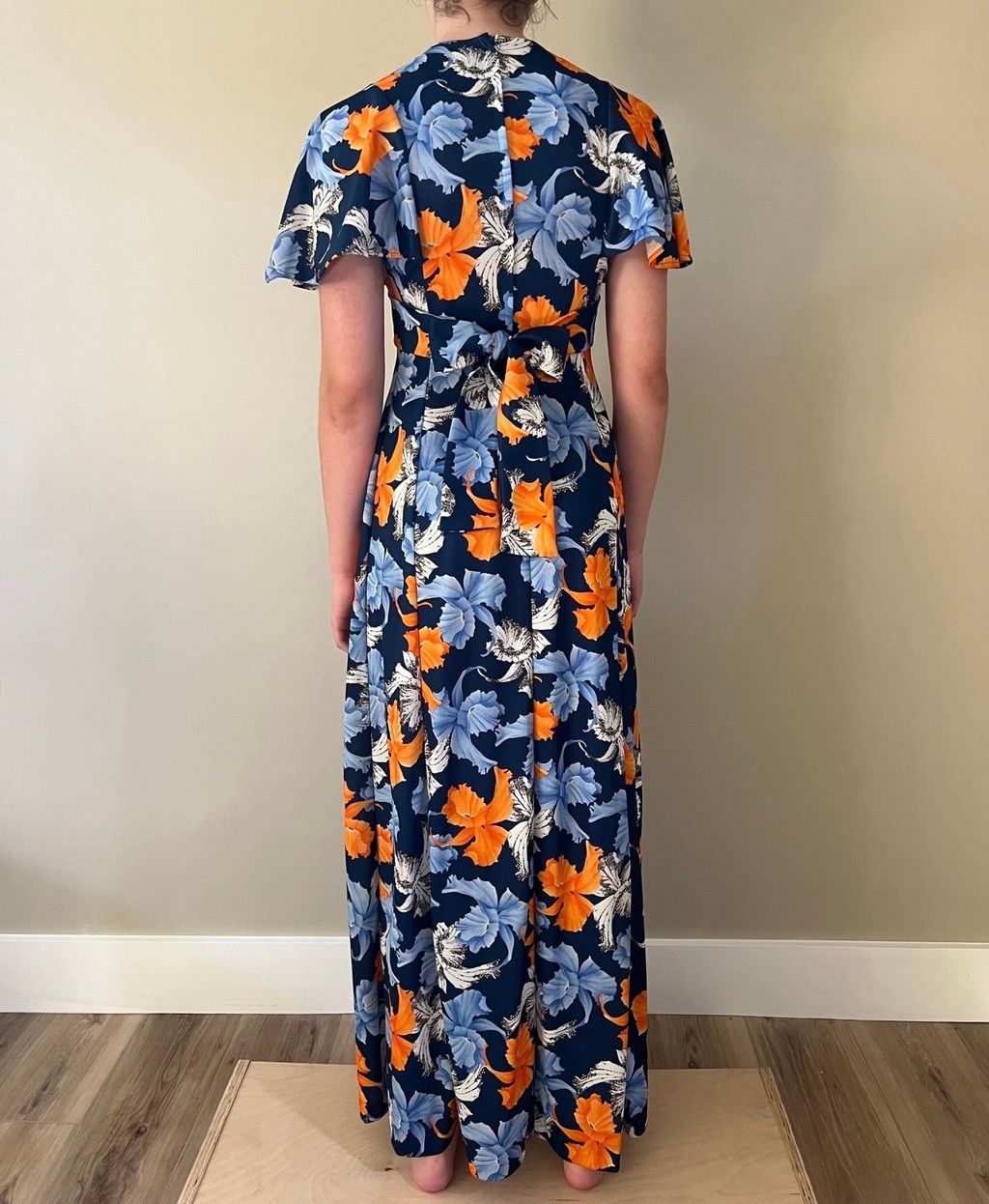 Vintage BNWT 1970s Deadstock Vintage Maxi Tiki Hibiscus Dress mint Size S / US 4 / IT 40 - 5 Thumbnail