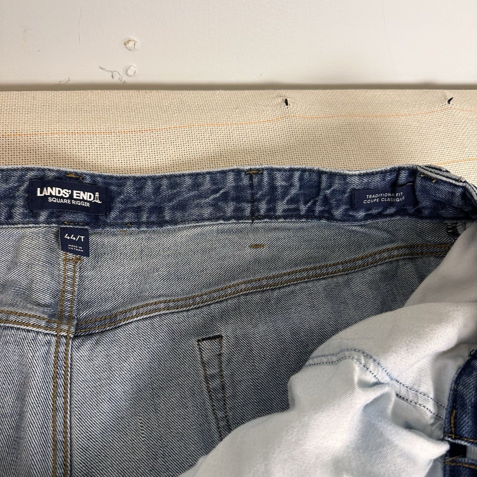 Other Lands End Square Rigger Trad Coupe Classique Denim Jeans Size 30" / US 8 / IT 44 - 6 Thumbnail