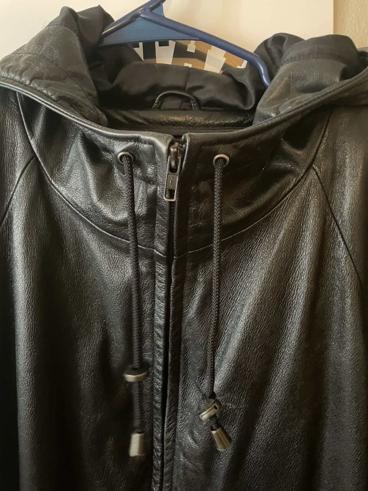 Wilsons Leather Fully leather hooded jacket parka Size US L / EU 52-54 / 3 - 8 Thumbnail