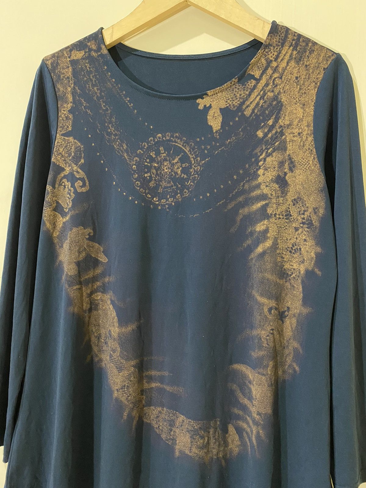 If Six Was Nine Japanese Jewel Chain Top GOA Style Longsleeves Tshirt Size L / US 10 / IT 46 - 7 Thumbnail