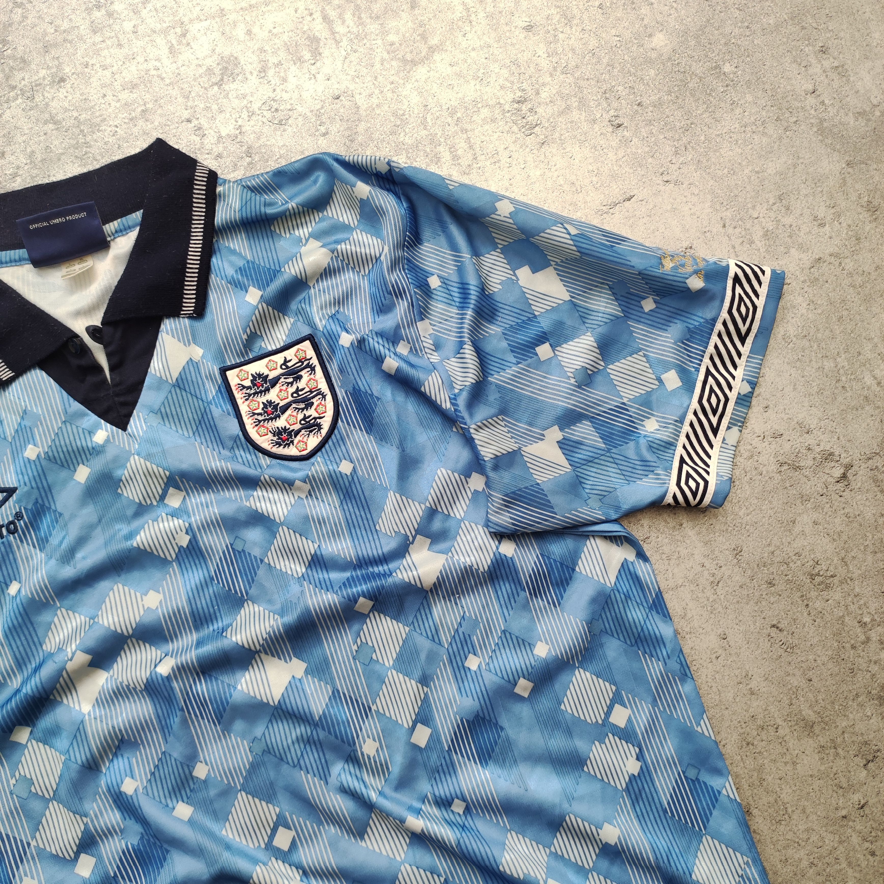 Vintage RARE Vintage Umbro x England National Team 90s Jersey Size US L / EU 52-54 / 3 - 3 Thumbnail