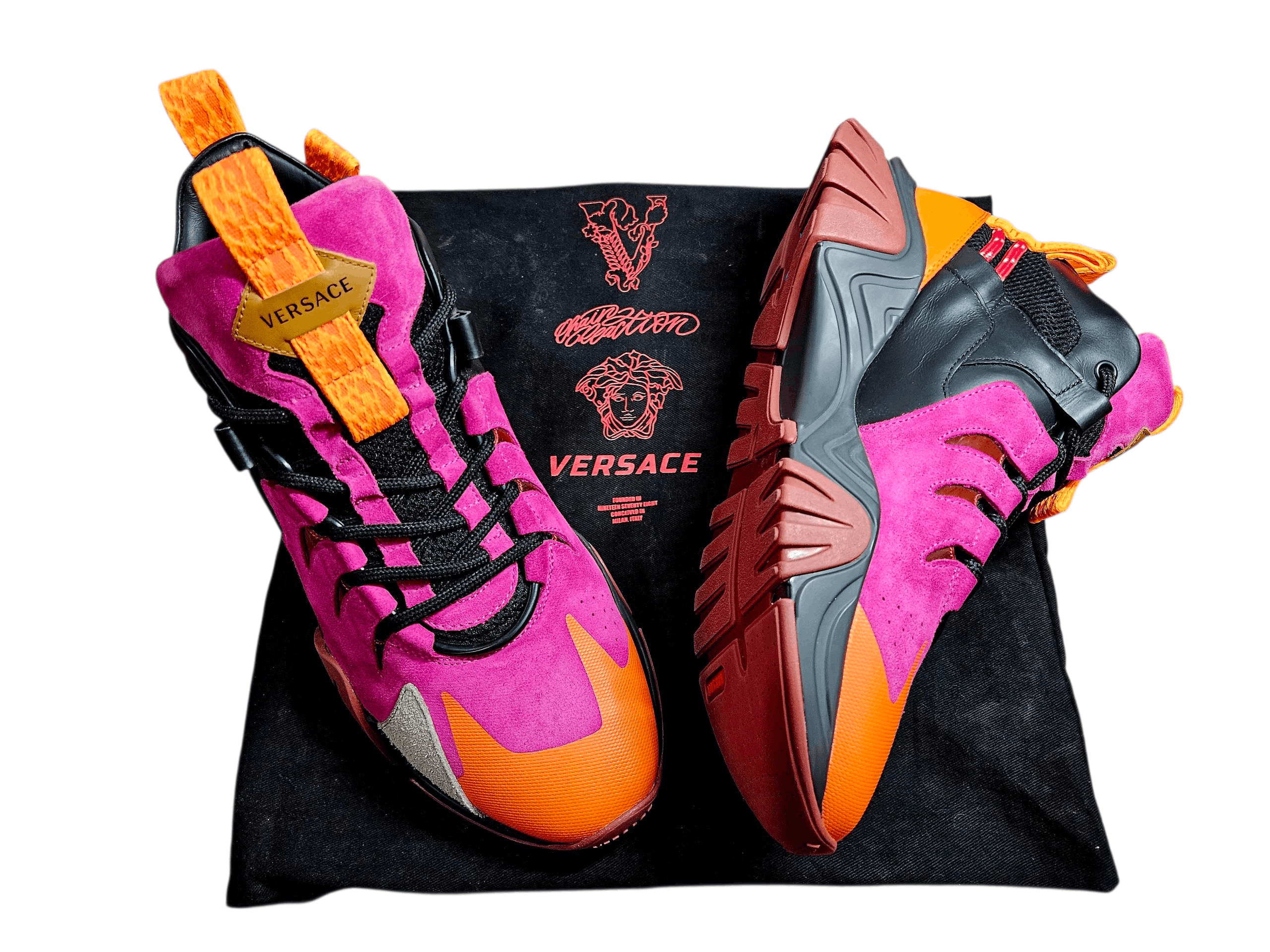 Versace VERSACE Gianni Signature Sport Squalo Sneakers | 2Chains Size US 11 / EU 44 - 1 Thumbnail