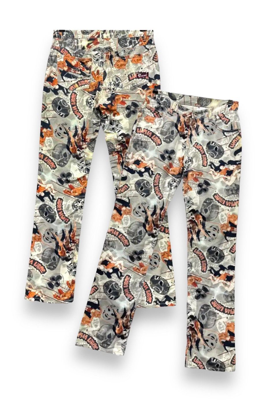 Japanese Brand × WWE 🔥FIRE🔥 CASSOPI Wrestling Over Print Pants Made in Japan Size US 28 / EU 44 - 1 Thumbnail